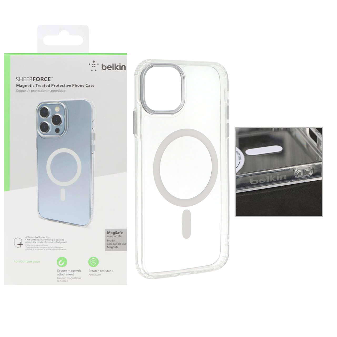 قاب belkin شفاف Magsafe مدل Apple iPhone 11 (پک دار)