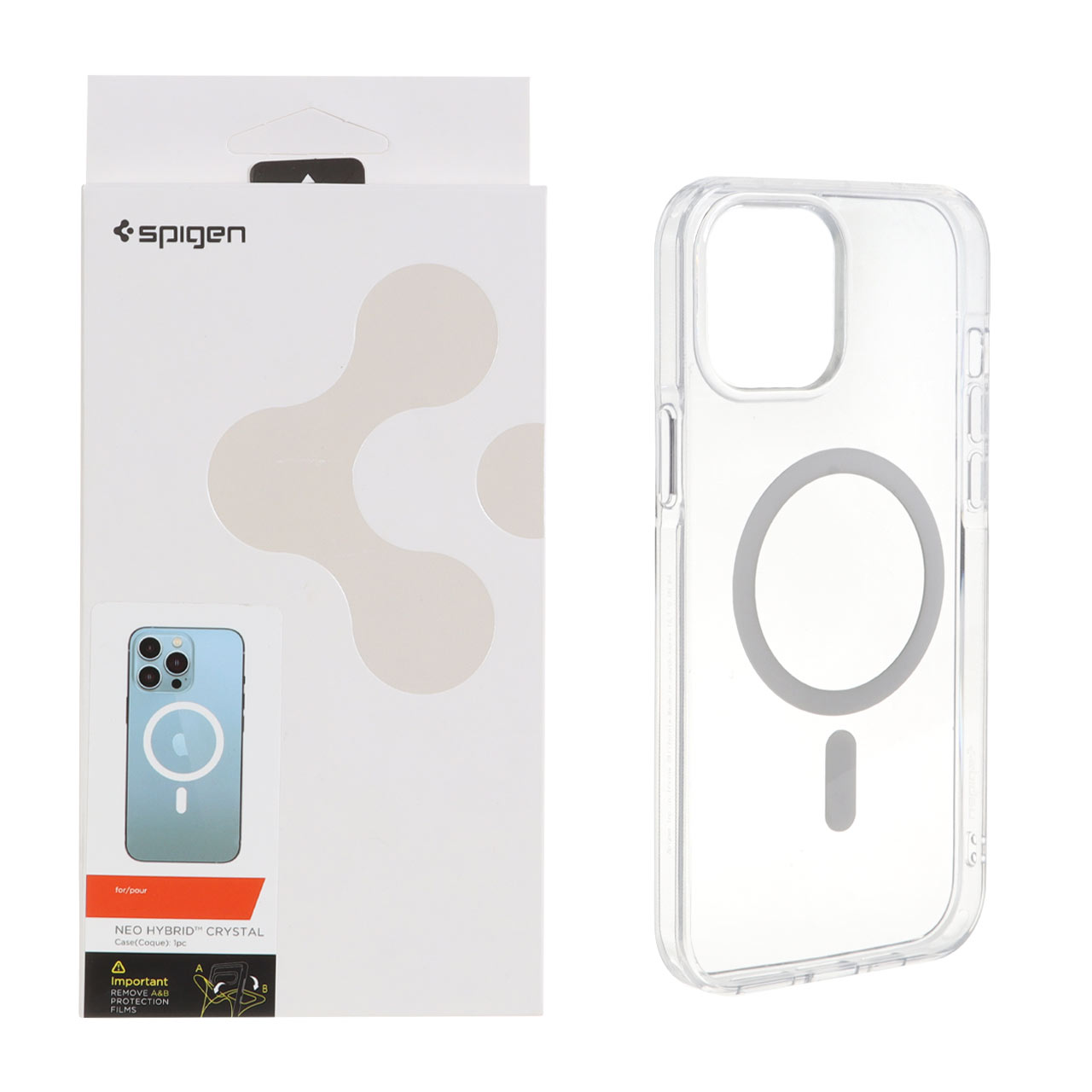 قاب Spigen اورجینال شفاف NEO HYBRID Magsafe مدل Apple iPhone 12 Pro Max (پک دار)