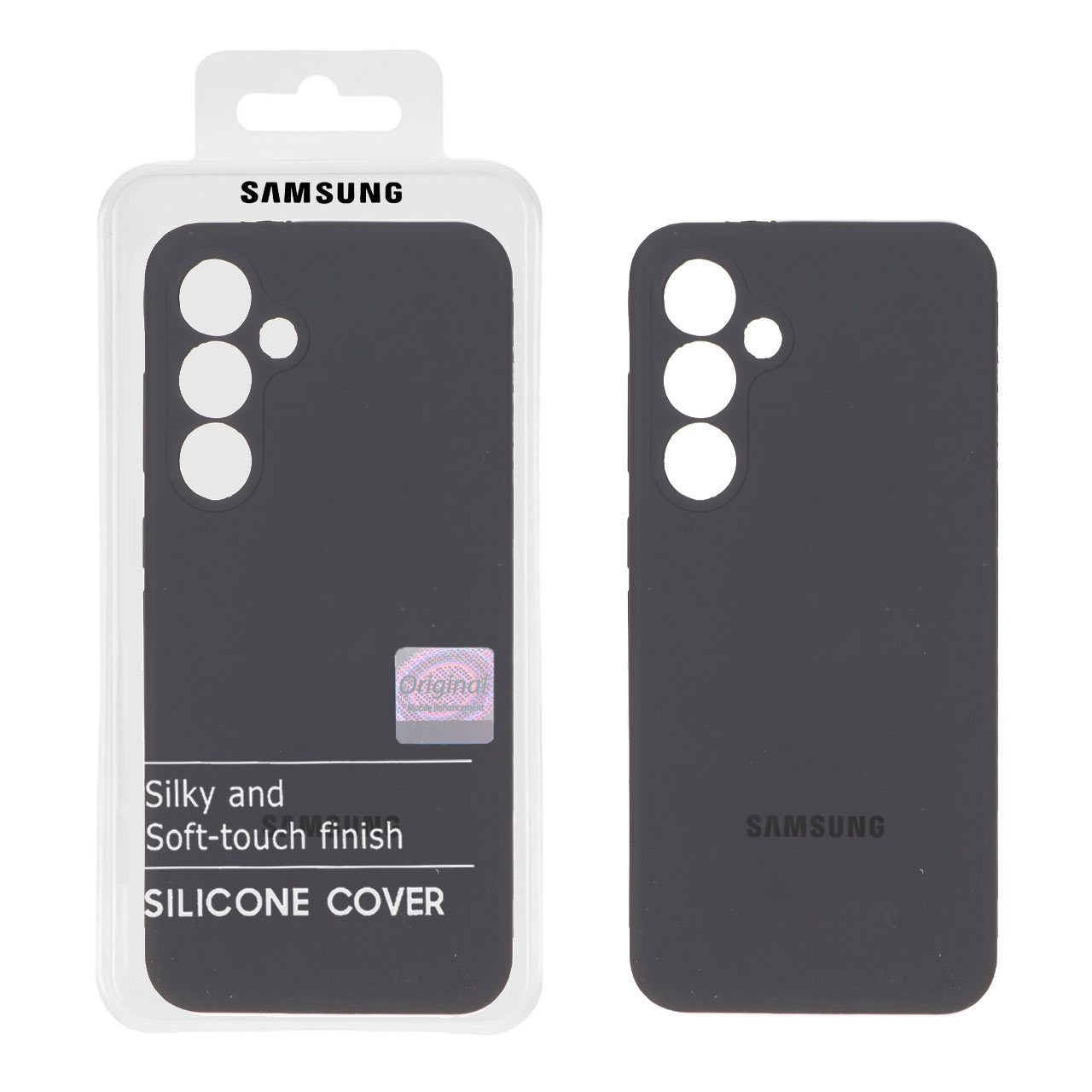 قاب سیلیکونی پاک کنی اورجینال Master Quality مدل  Samsung Galaxy S24 FE - خاکستری (پک دار)