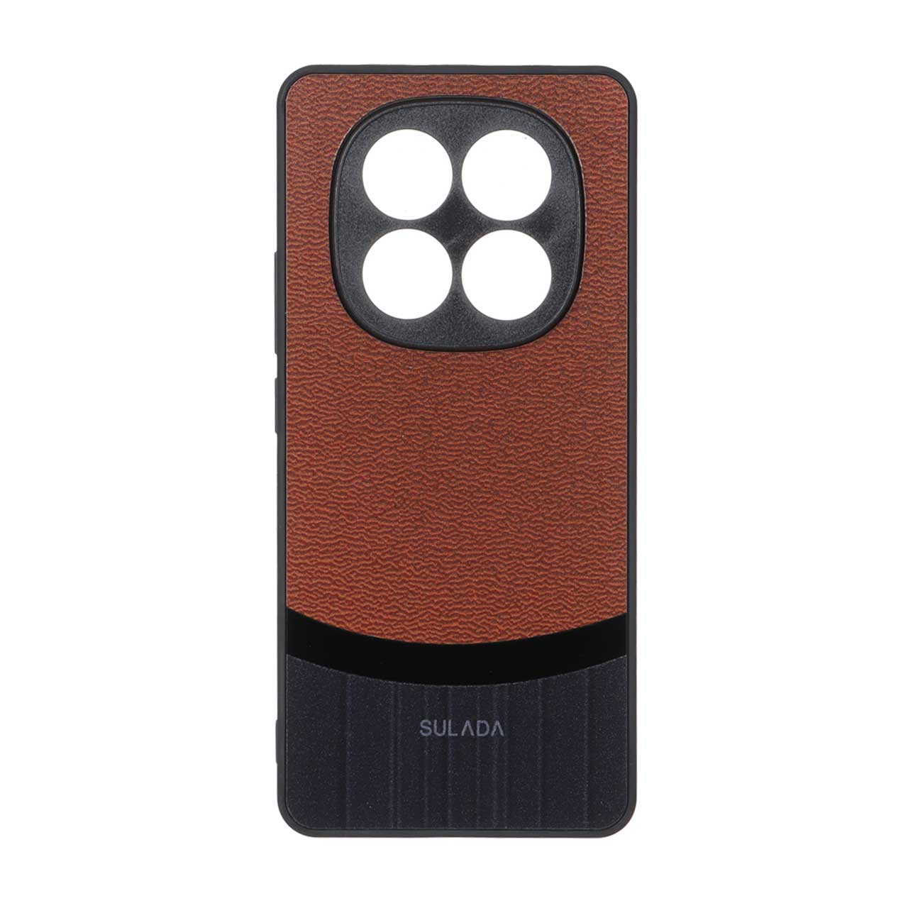قاب SULADA دو تکه Texture مدل Xiaomi Redmi Note 14 Pro 4G - قهوه ای