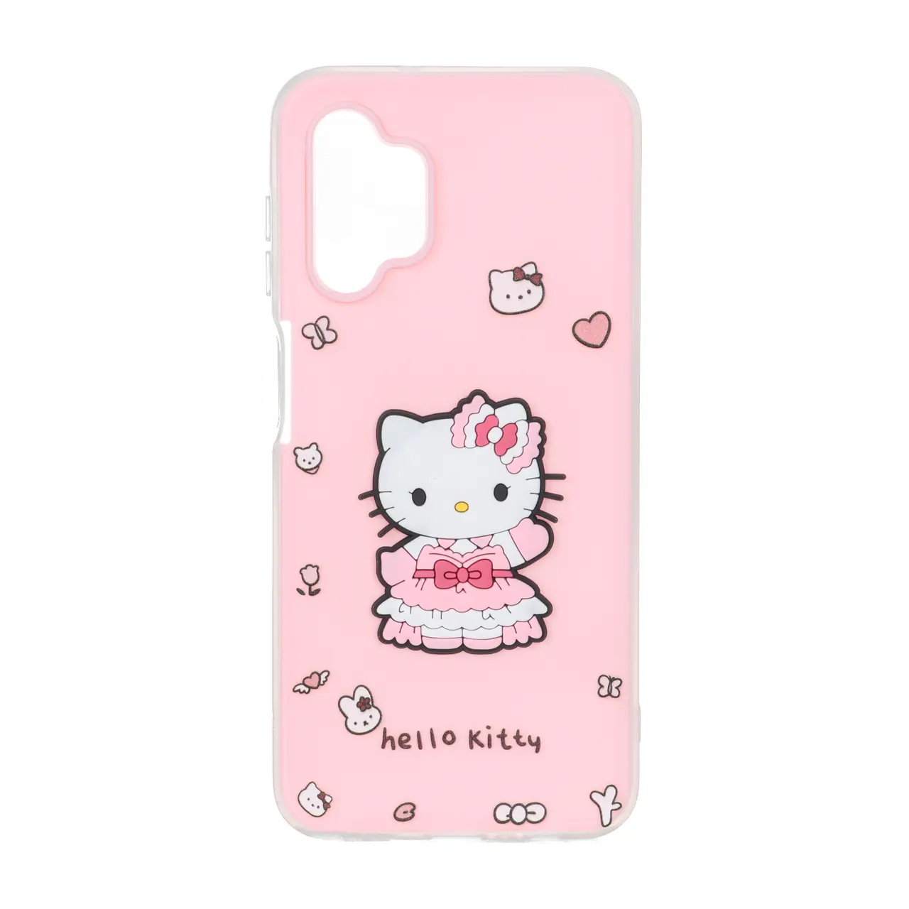 قاب دو لایه مات عروسک برجسته Samsung Galaxy A13 4G / A13 5G / A04s / M13 4G / M23 / F13 - صورتی