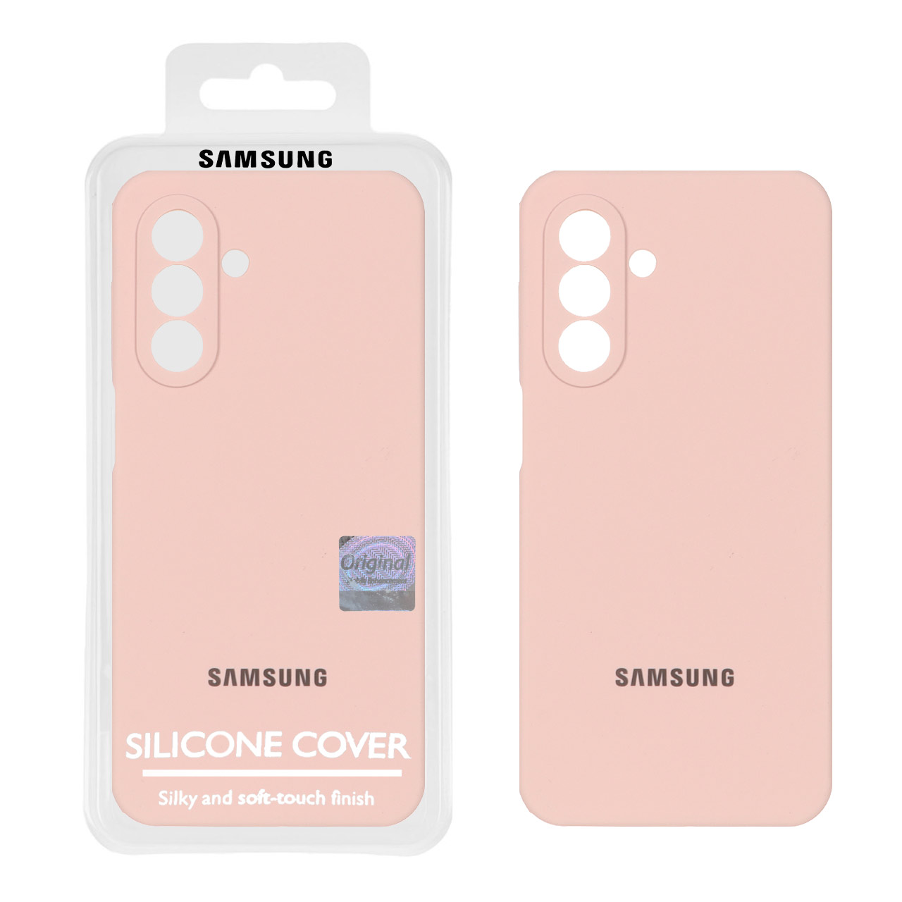 قاب سیلیکونی پاک کنی اورجینال Master Quality مدل Samsung Galaxy A17 / A26 - کرم نارنجی (پک دار)