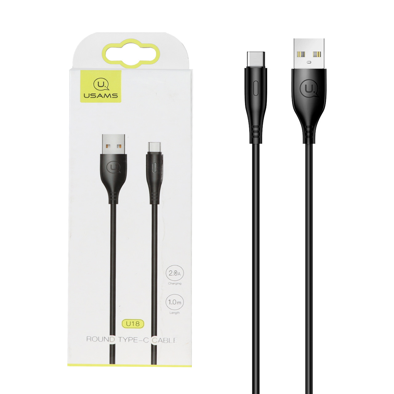 کابل شارژ USAMS Type-C مدل U18 - مشکی