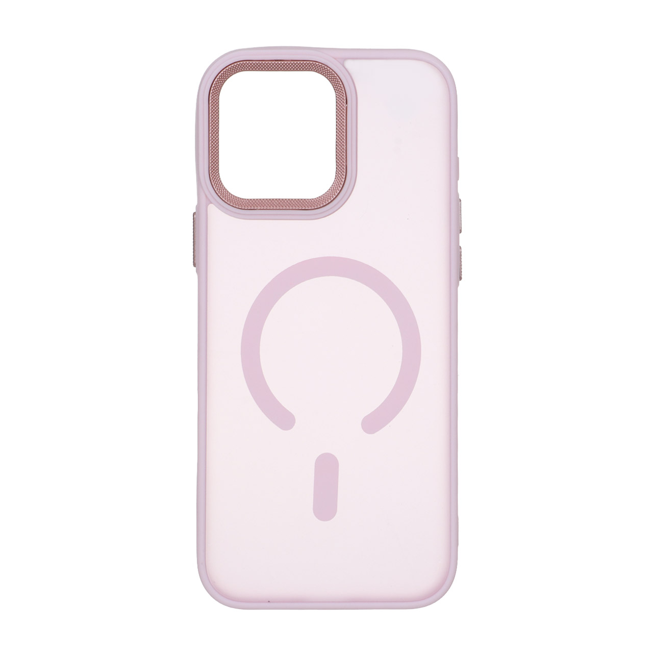 قاب مات لنز کربن طرح مگ سیف دور رنگی Apple iPhone 16 Pro Max - صورتی