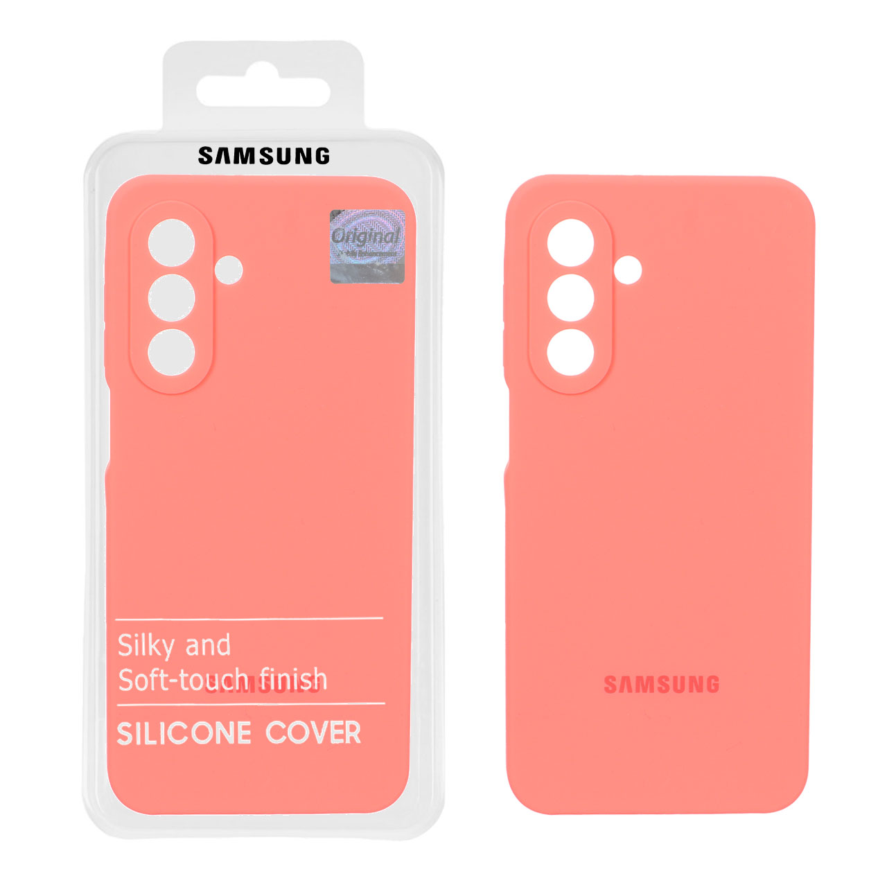 قاب سیلیکونی پاک کنی اورجینال Master Quality مدل Samsung Galaxy A17 - مرجانی (پک دار)