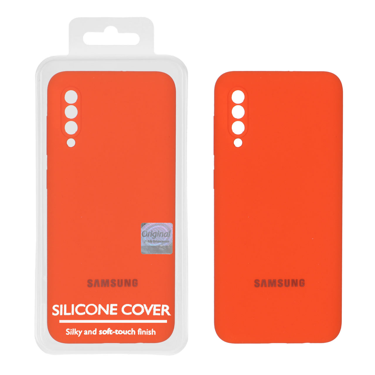 قاب سیلیکونی پاک کنی اورجینال Master Quality مدل Samsung Galaxy A50 / A50s / A30s -نارنجی (پک دار)