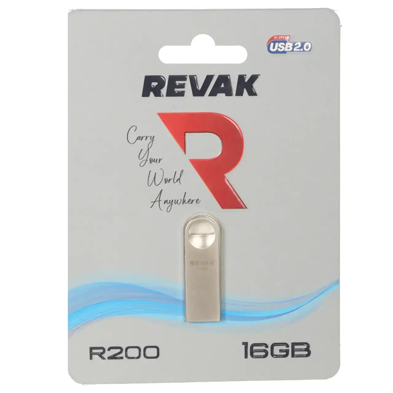 REVAK R200 USB2.0 Flash Memory - 16GB - نقره ای
