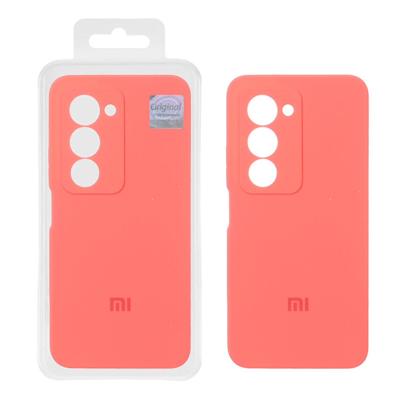 قاب سیلیکونی پاک کنی اورجینال Master Quality مدل Xiaomi Redmi 15 4G - مرجانی (پک دار)