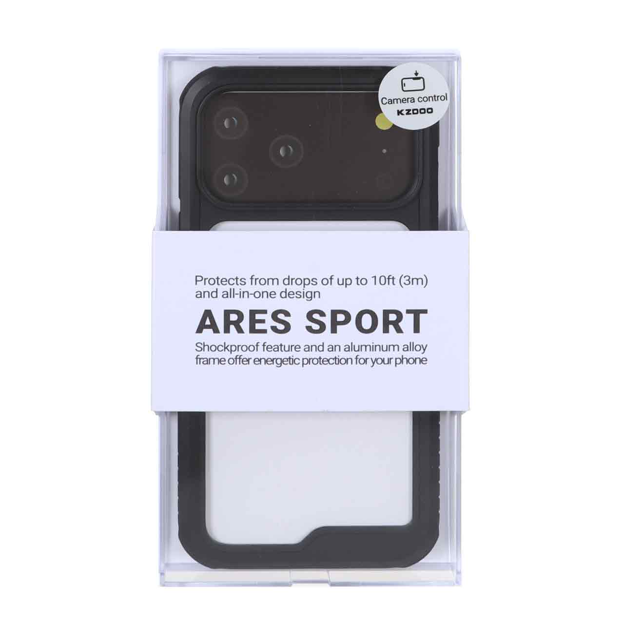 قاب Original KZDoo Ares Sport مدل Apple iPhone 17 Pro Max - مشکی (پک دار) - NTC