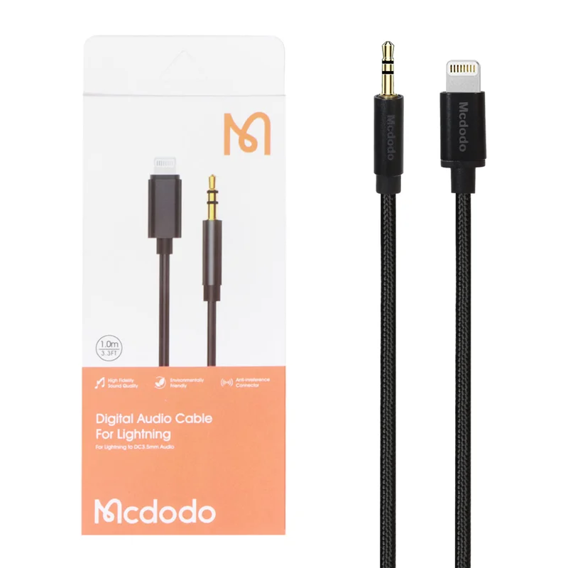 کابل Mcdodo Aux To Lightning - مشکی - RYL