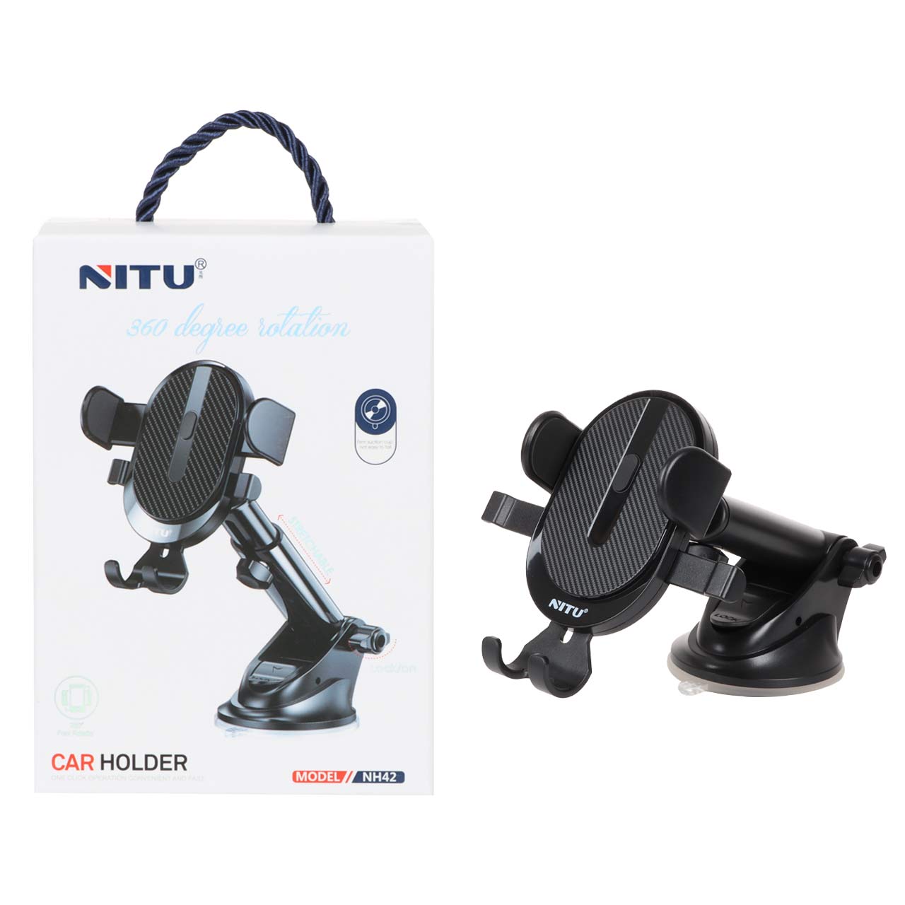 هولدر گوشی موبایل پایه دار NITU مدل NH42 - مشکی