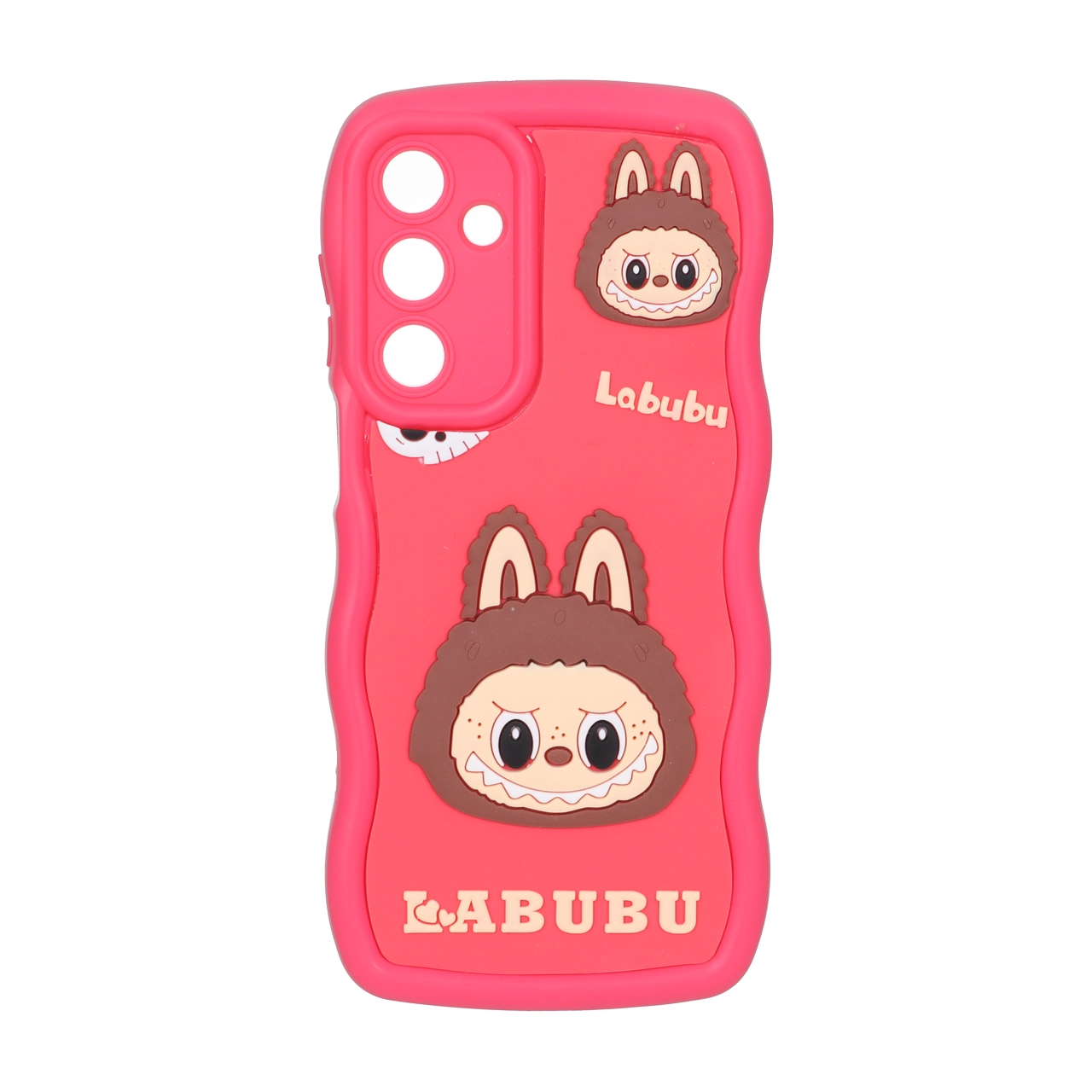 قاب کنگره ای عروسک برجسته محافظ لنزدار Samsung Galaxy A16 - طرح 121