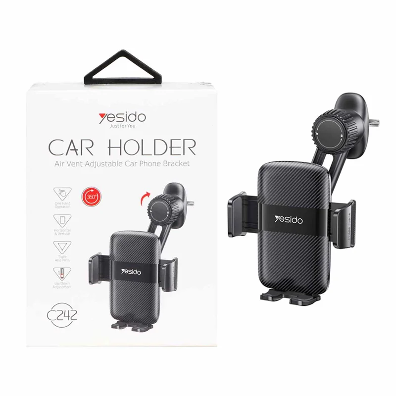 هولدر گوشی موبایل پایه دار Yesido مدل C242 - مشکی