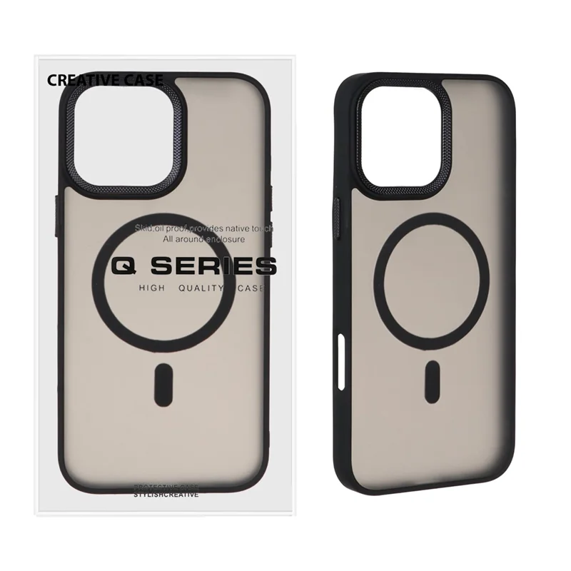 قاب اورجینال مات لنز کربن Magsafe مدل Apple iPhone 16 Pro Max - مشکی (پک دار)