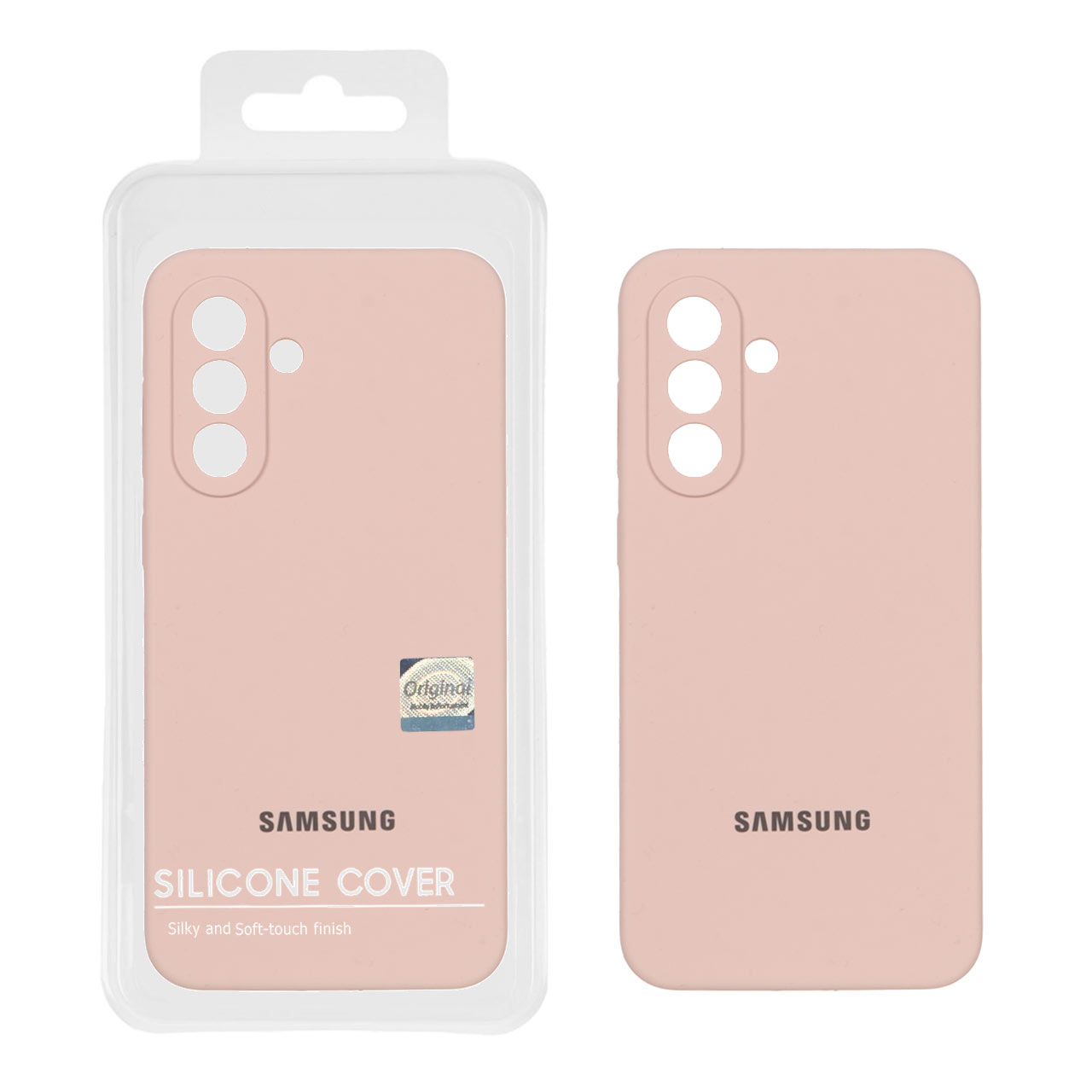قاب سیلیکونی پاک کنی اورجینال Master Quality مدل Samsung Galaxy A56 / A36 - کرم نارنجی (پک دار)