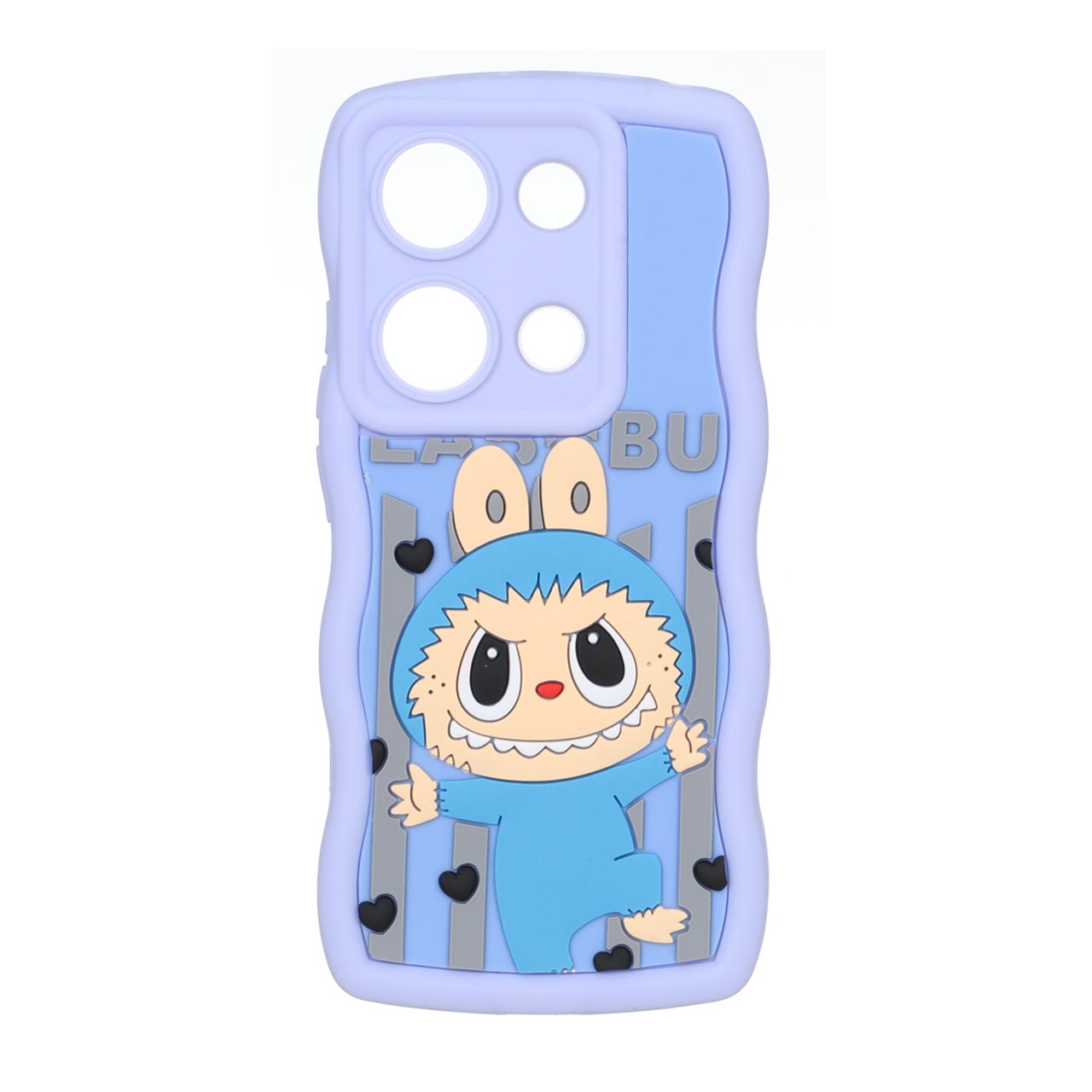 قاب کنگره ای عروسک برجسته محافظ لنزدار Xiaomi Redmi Note 14S / Note 13 Pro 4G / Poco M6 Pro 4G - طرح 18