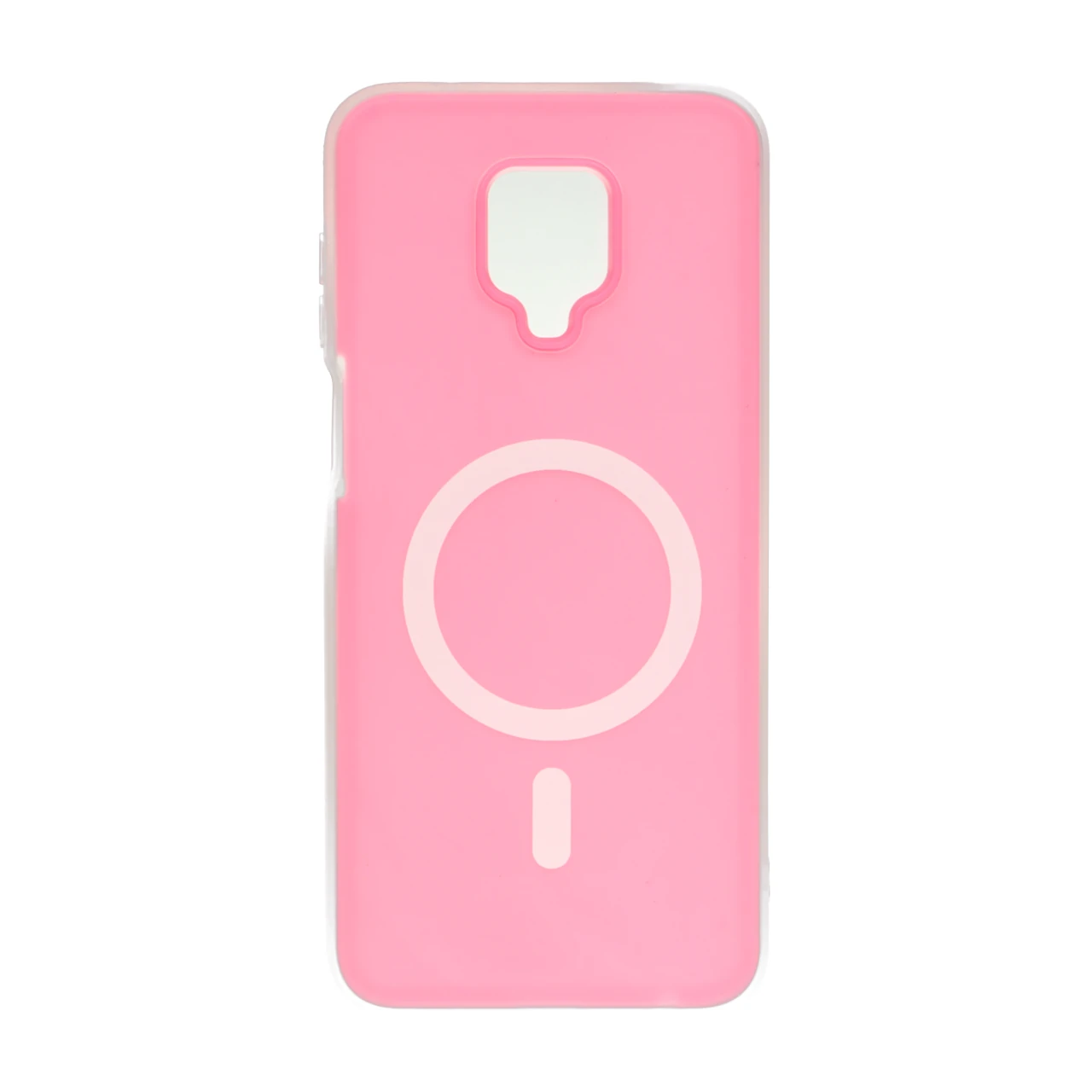 قاب دو لایه مات طرح مگ سیف Xiaomi Redmi Note 9S / Redmi Note 9 Pro / Redmi Note 9 Pro Max - صورتی فانتزی