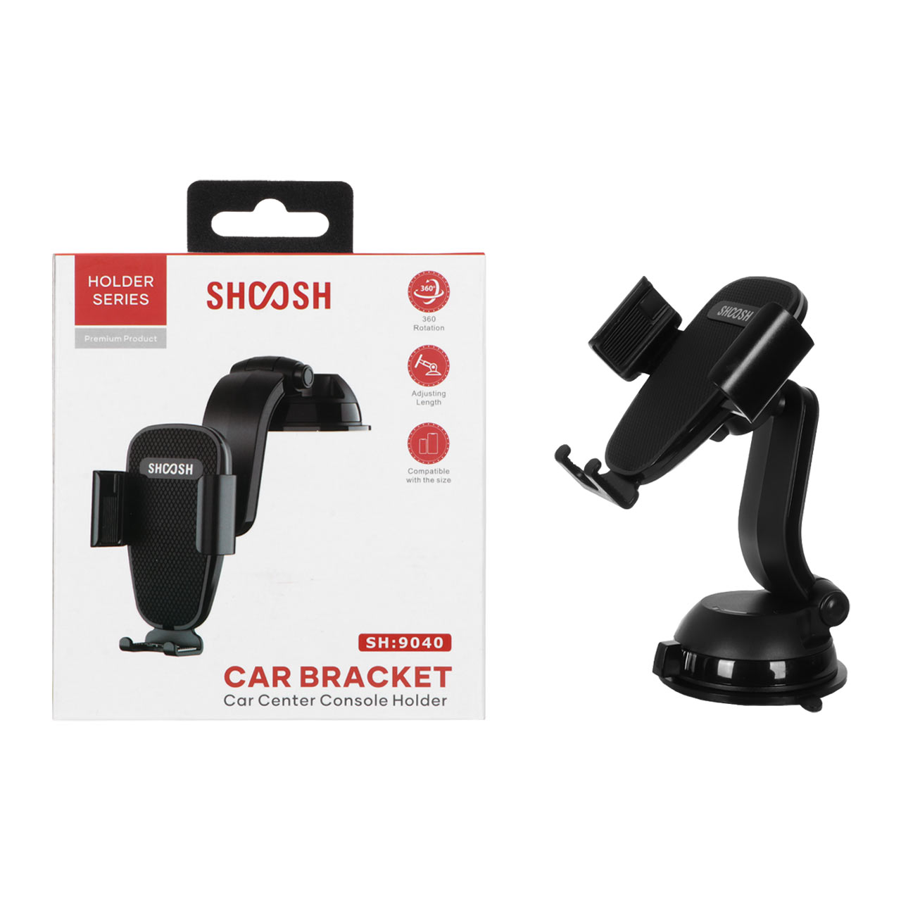 هولدر گوشی موبایل پایه دار Shoosh مدل SH9040 - مشکی - SMO