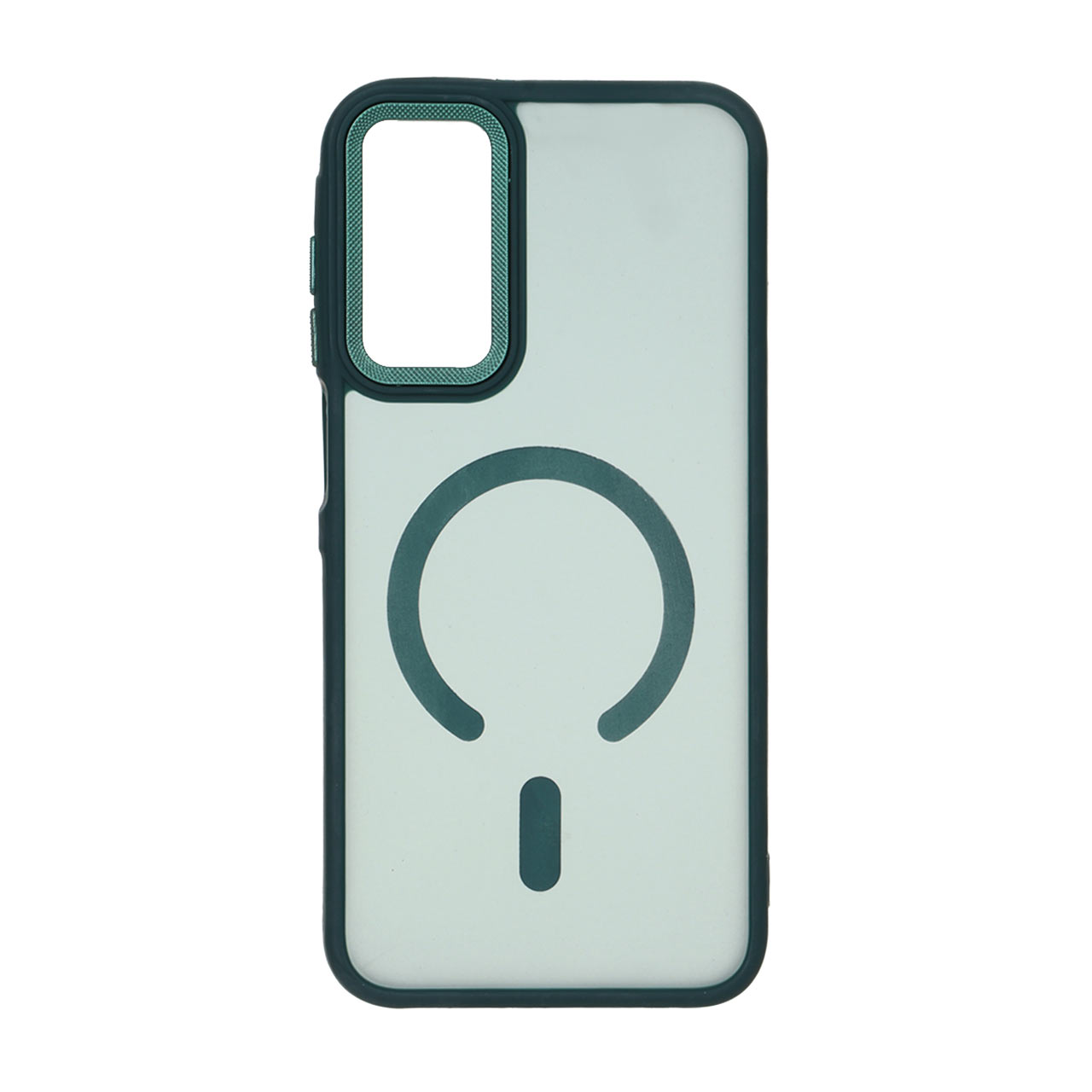 قاب مات لنز کربن طرح مگ سیف دور رنگی Samsung Galaxy A15 - سبز