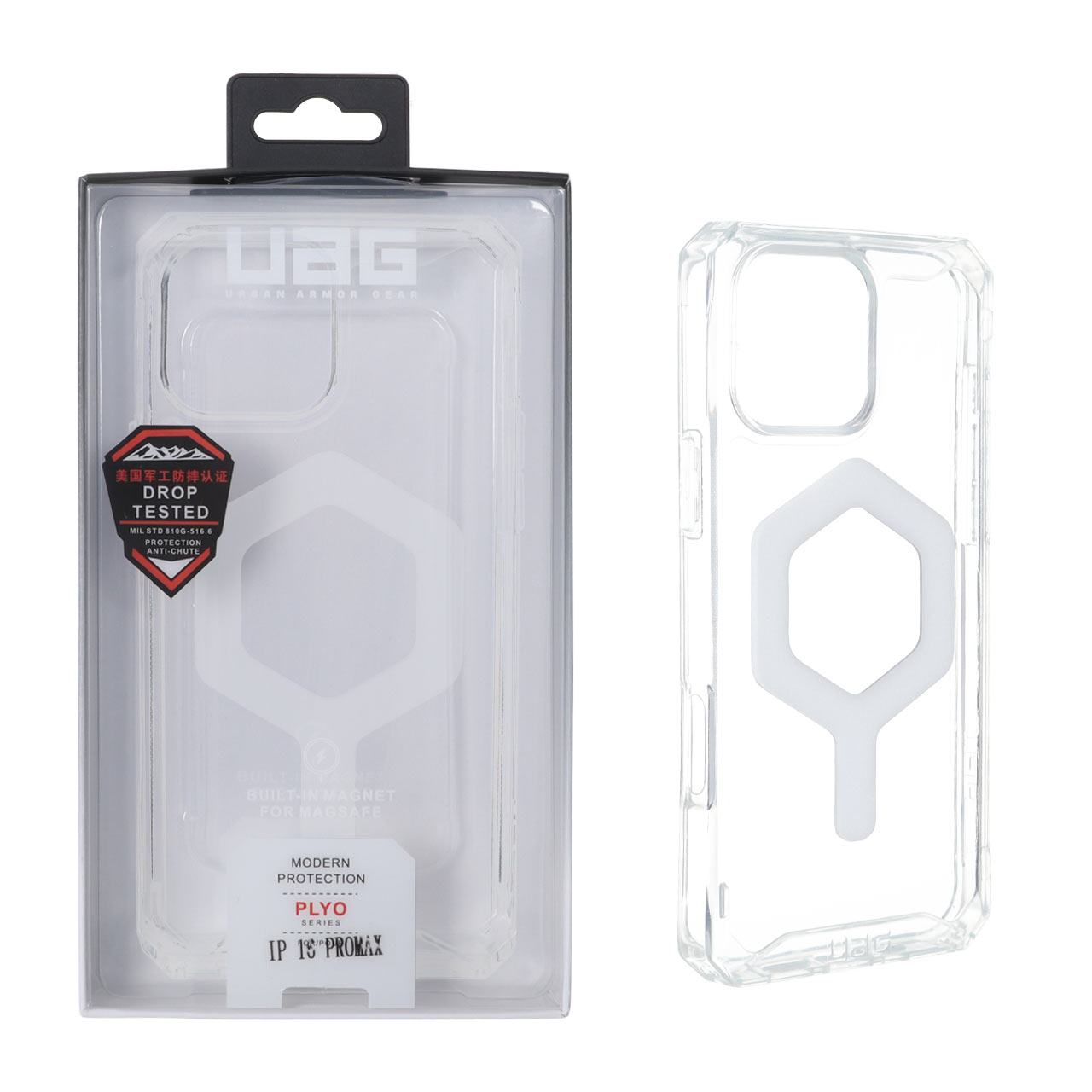 قاب اورجینال UAG شفاف پشت سخت Magsafe مدل Apple iPhone 16 Pro Max - (پک دار)