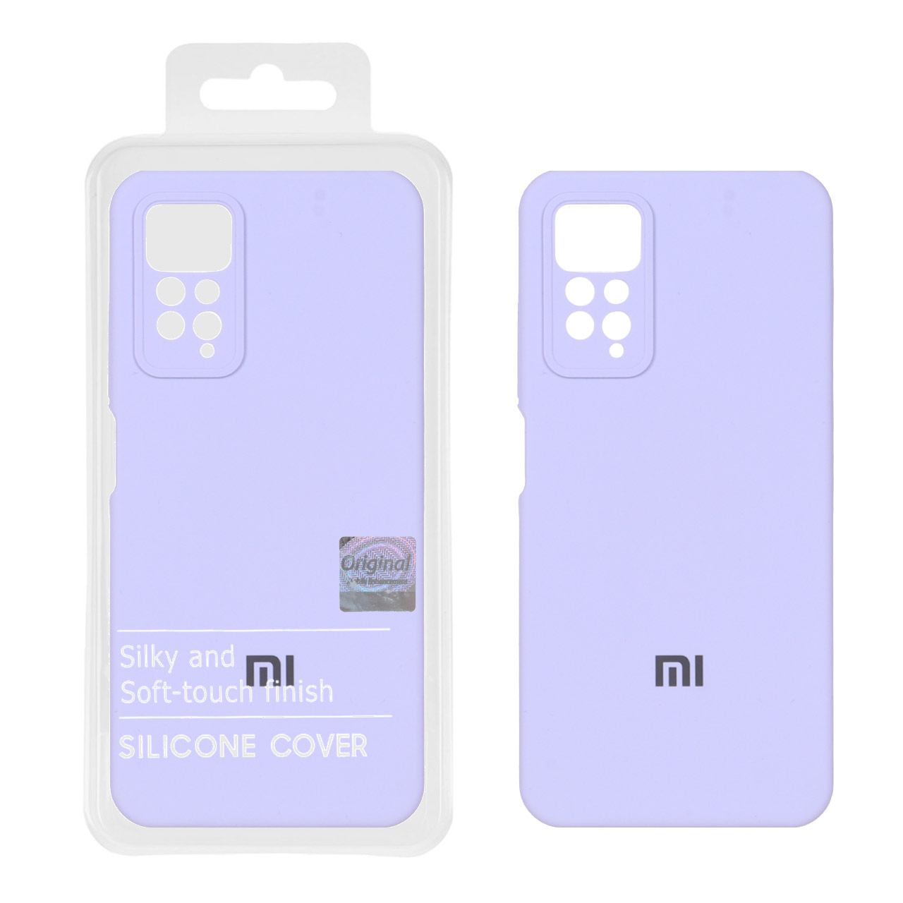 قاب سیلیکونی پاک کنی اورجینال Master Quality مدل Xiaomi Redmi Note 12 Pro 4G / Redmi Note 11 Pro - یاسی (پک دار)