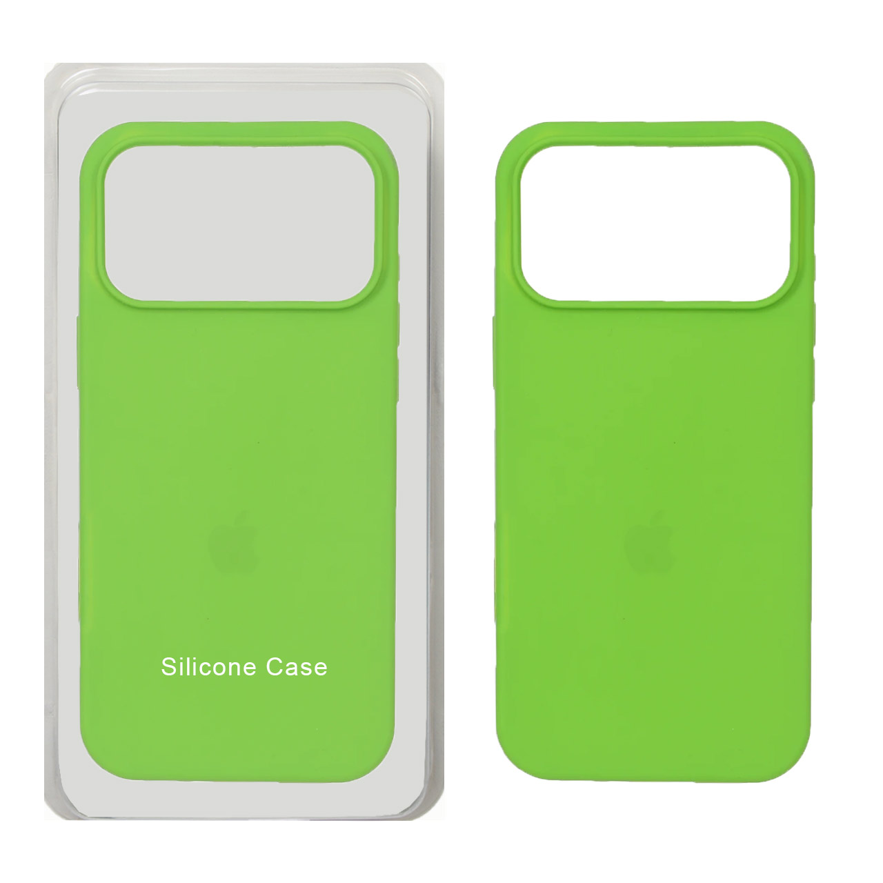 قاب سیلیکونی پاک کنی اورجینال Apple iPhone 17 Pro - سبز چمنی (پک اصلی)