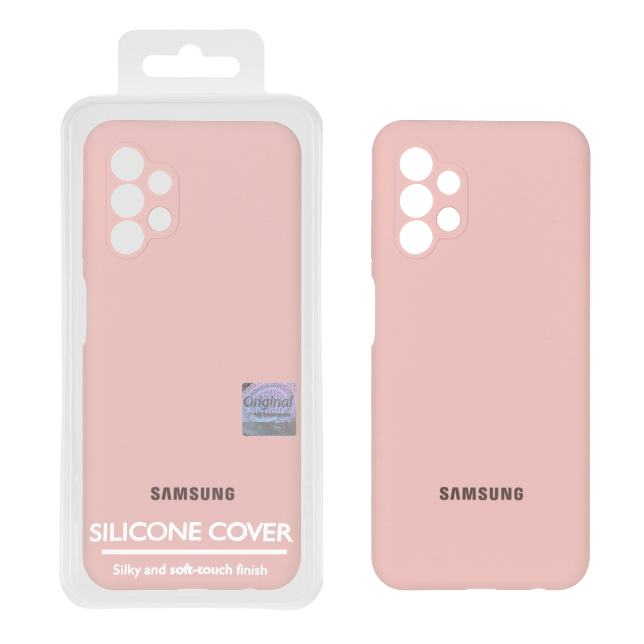 قاب سیلیکونی پاک کنی اورجینال Master Quality مدل Samsung Galaxy A13 4G - صورتی چرک (پک دار)