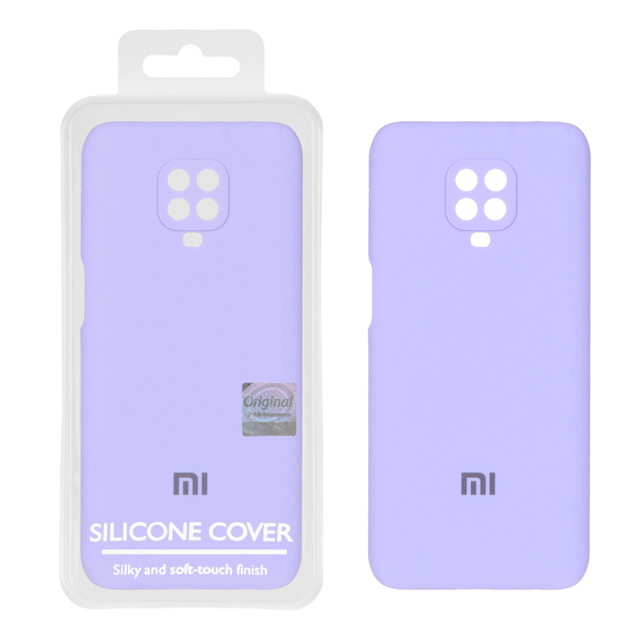 قاب سیلیکونی پاک کنی اورجینال Master Quality مدل Xiaomi Redmi Note 9S / Redmi Note 9 Pro / Redmi Note 9 Pro Max - بنفش روشن (پک دار)
