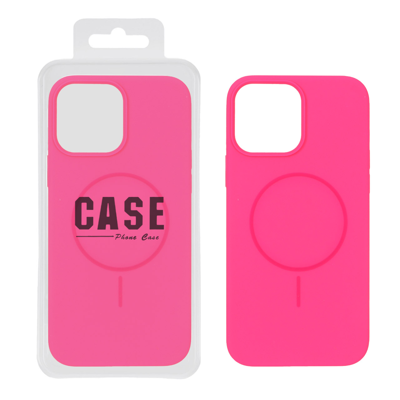 قاب سیلیکونی پاک کنی اورجینال درجه یک MagSafe مدل Apple iPhone 13 Pro Max - صورتی فانتزی (پک دار)