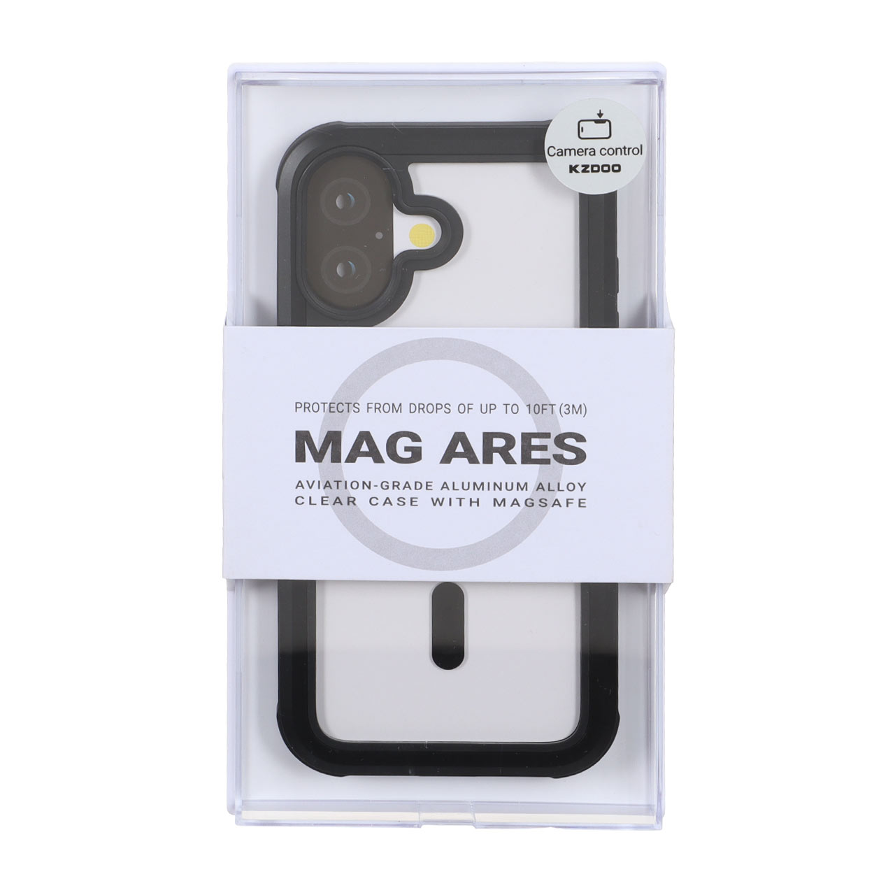 قاب Original KZDoo MAG Ares مدل Apple iPhone 17 - مشکی (پک دار) - NTC