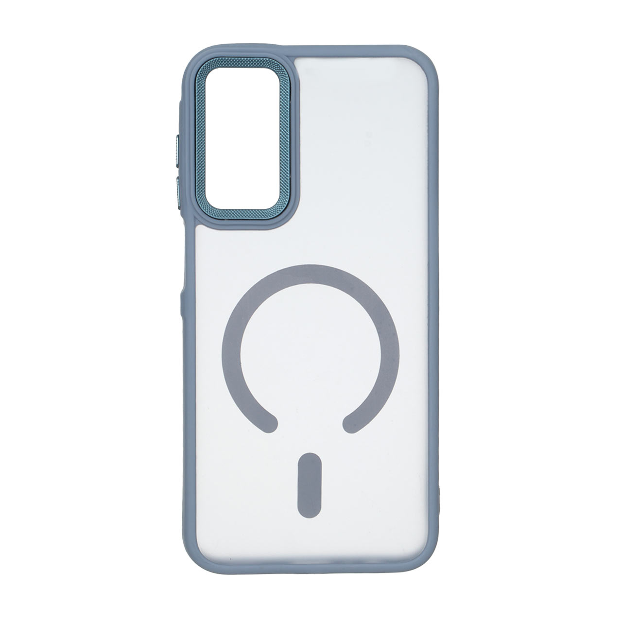 قاب مات لنز کربن طرح مگ سیف دور رنگی Samsung Galaxy A15 - طوسی