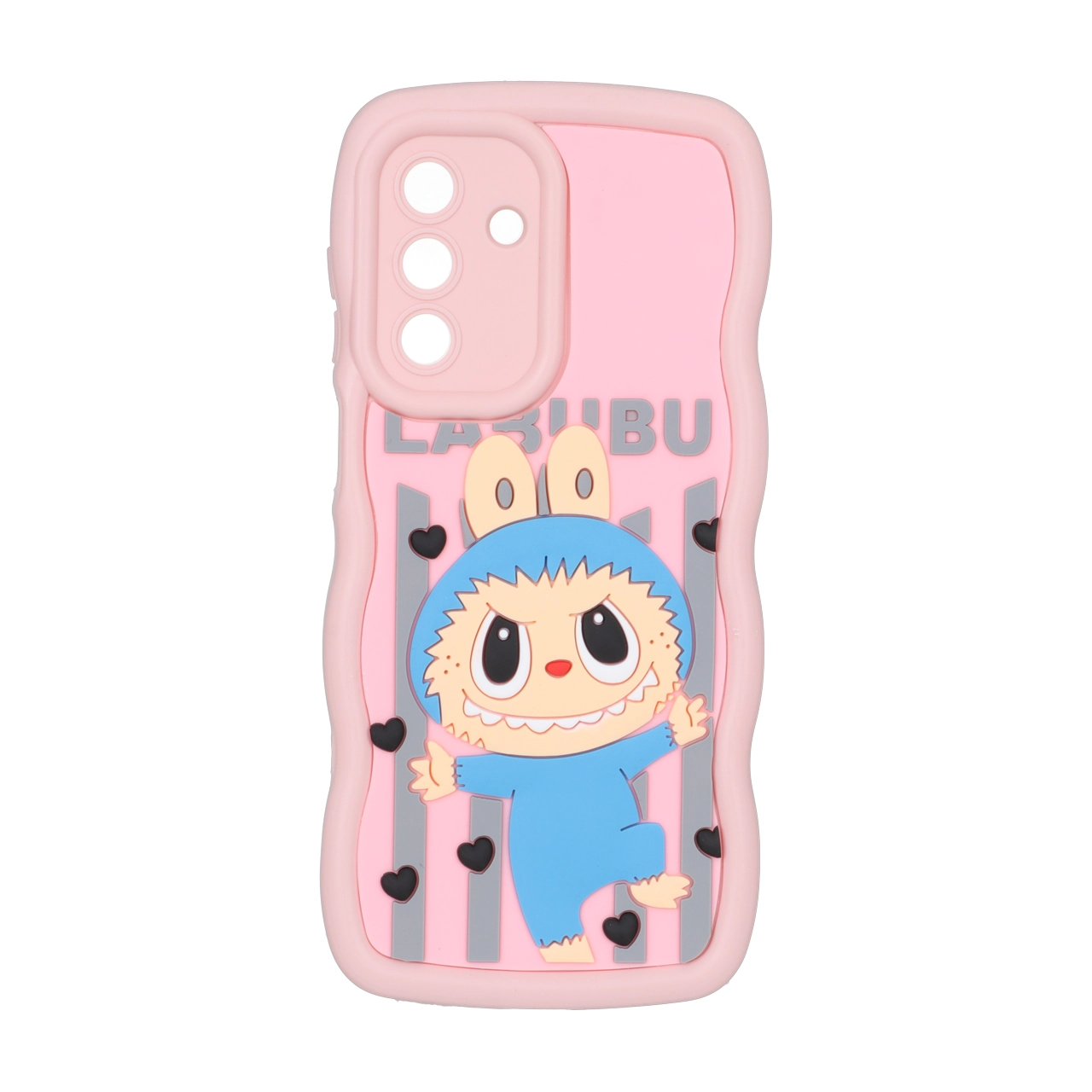 قاب کنگره ای عروسک برجسته محافظ لنزدار Samsung Galaxy A17 - طرح 149