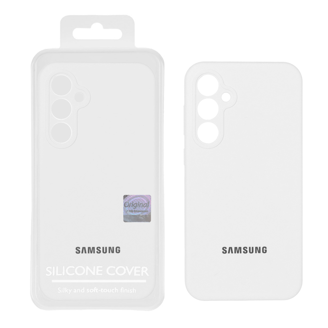 قاب سیلیکونی پاک کنی اورجینال Master Quality مدل Samsung Galaxy S23 FE - سفید (پک دار)