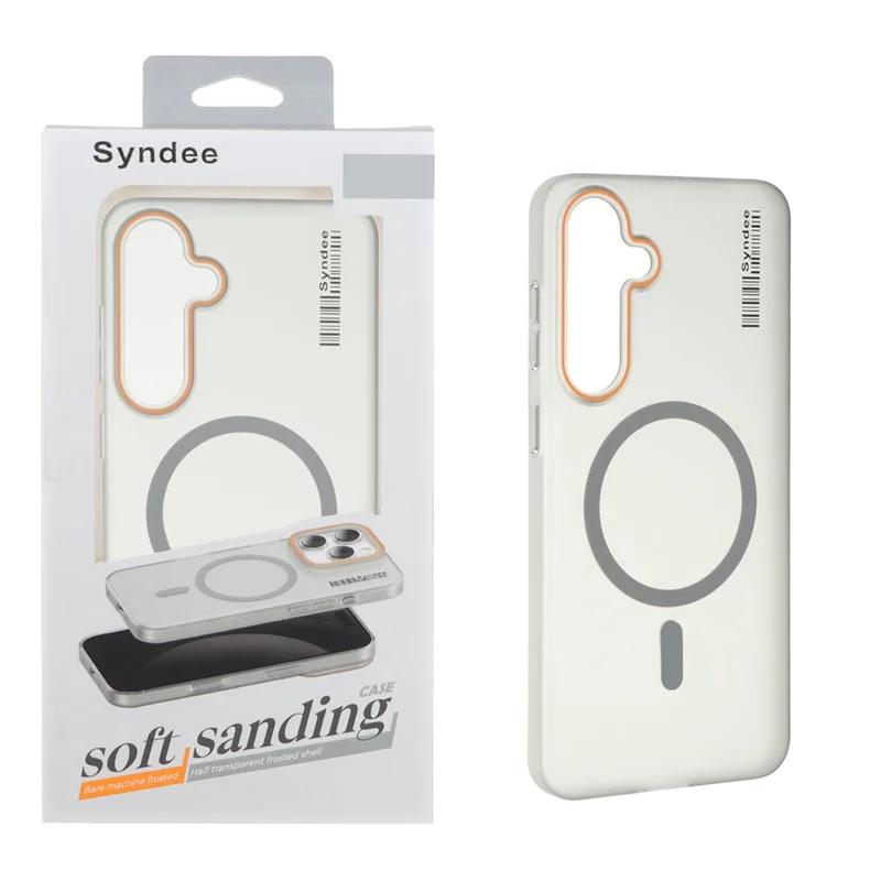 قاب اورجینال Syndee پشت مات MagSafe مدل Samsung Galaxy S24 FE - خاکستری (پک دار)