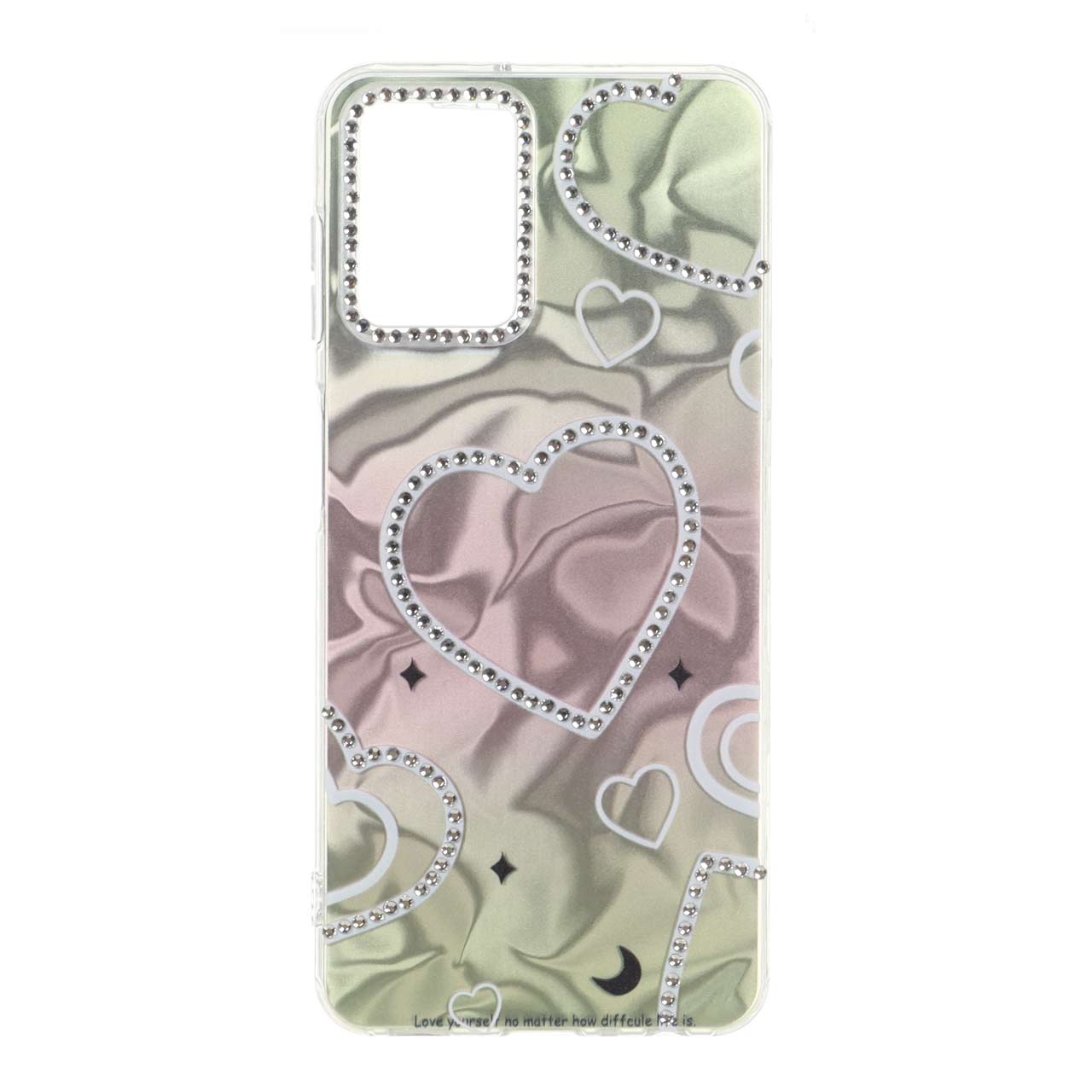 قاب هولوگرامی طرح دار نگینی Samsung Galaxy A22 4G / M32 4G / F22 - کد 120