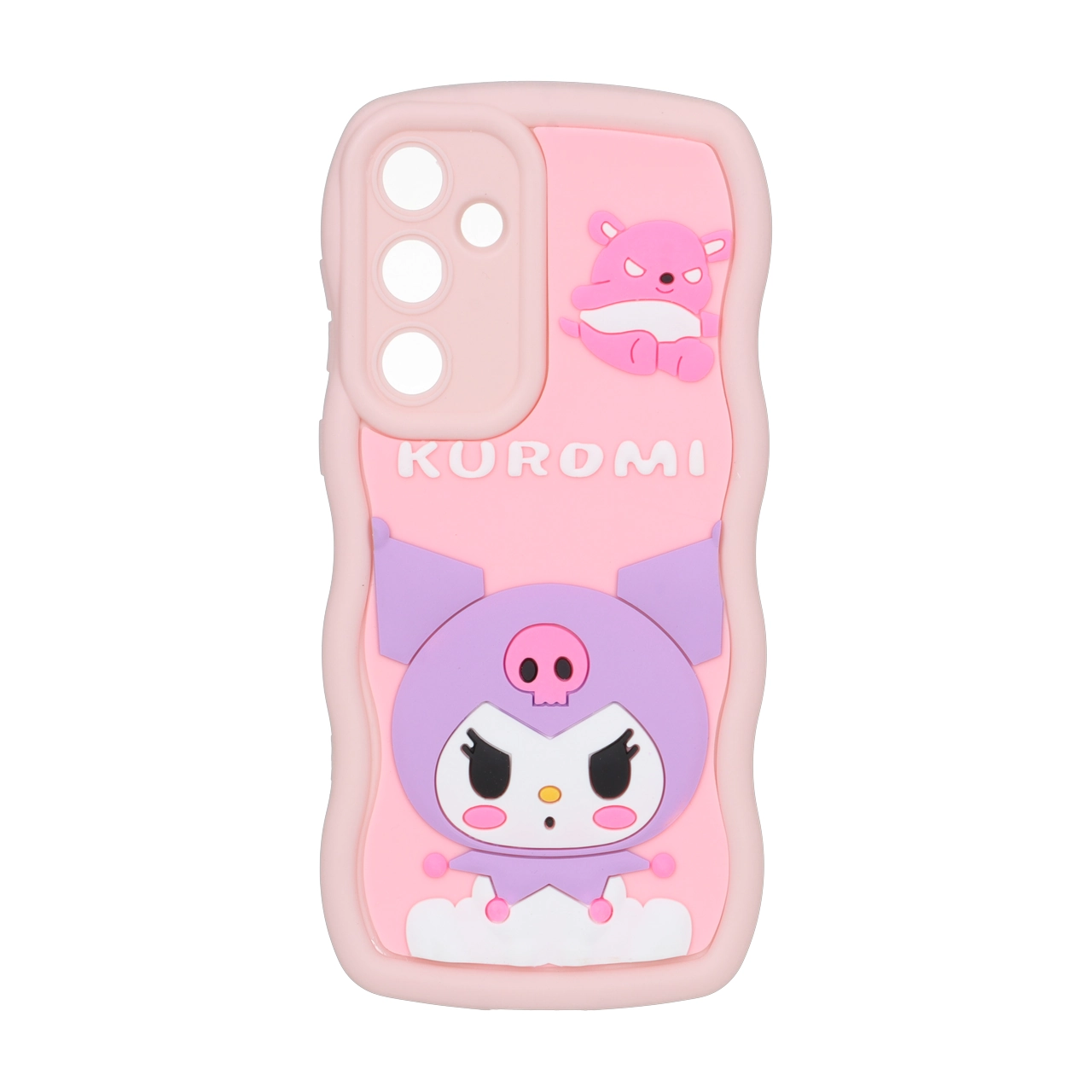 قاب کنگره ای عروسک برجسته محافظ لنزدار Samsung Galaxy A55 - طرح 193