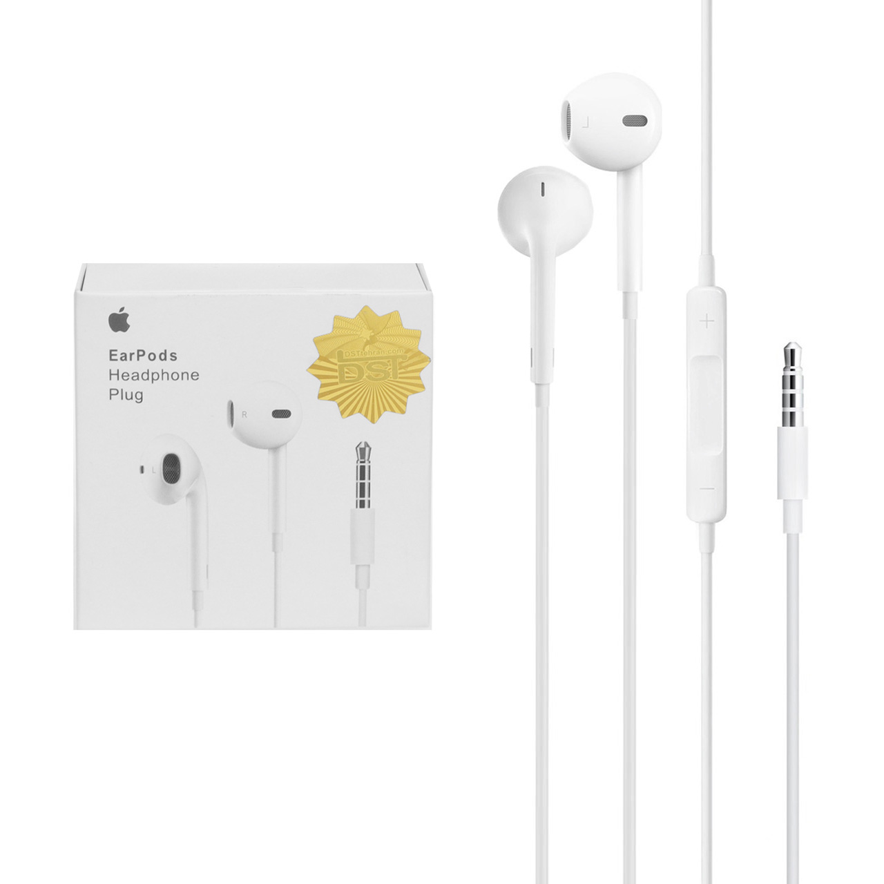 هندزفری با سیم آیفون 6 - سفید - DST (گارانتی شش ماهه) - درجه یک