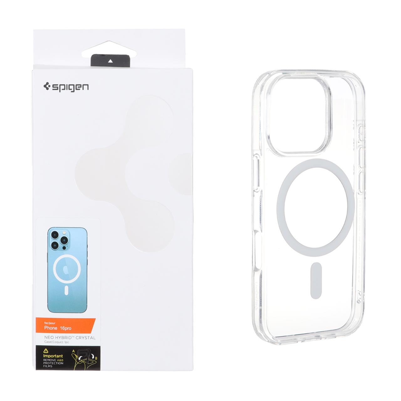 قاب Spigen اورجینال شفاف NEO HYBRID Magsafe مدل Apple iPhone 16 Pro (پک دار)