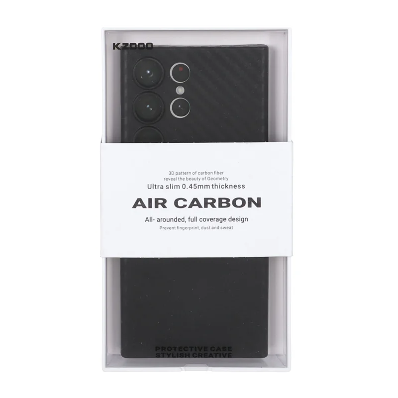 قاب محافظ لنزدار Samsung Galaxy S23 Ultra - Original KZDoo Air Carbon - مشکی ( پک دار) - NTC