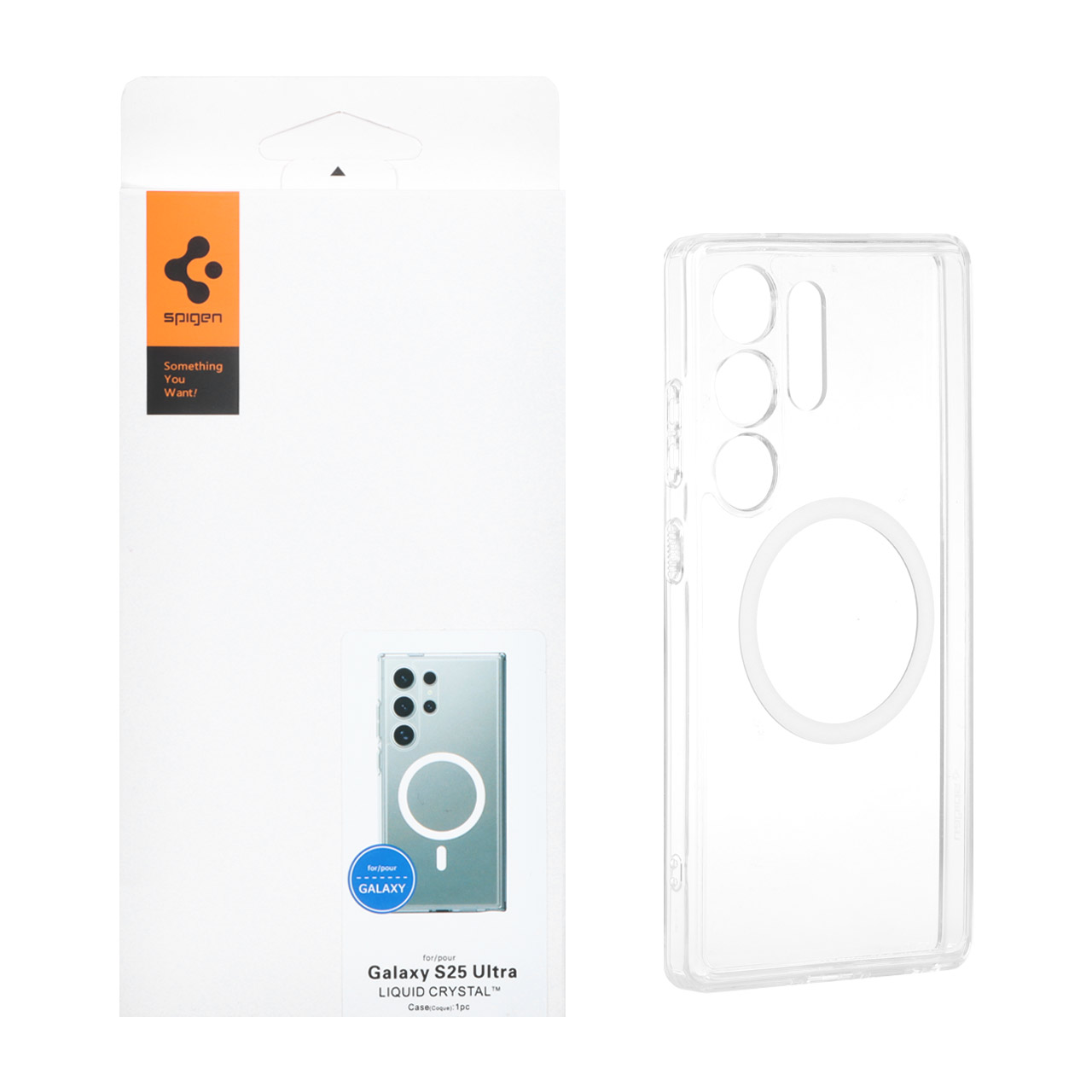 قاب Spigen اورجینال شفاف MagSafe محافظ لنزدار Samsung Galaxy S25 Ultra - کد 1 (پک دار)
