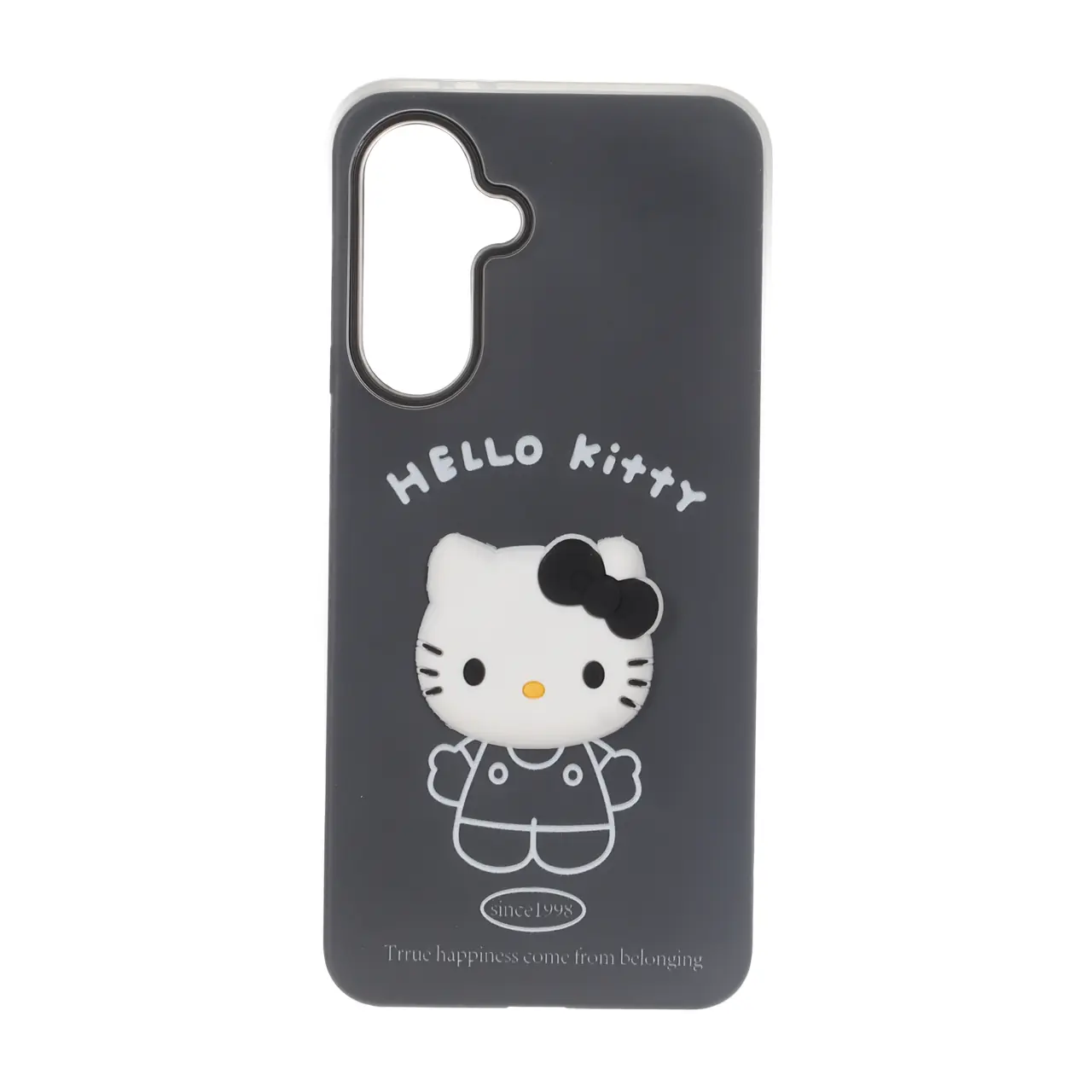 قاب دو لایه مات عروسک برجسته Samsung Galaxy A56 / A36 - مشکی کد 1