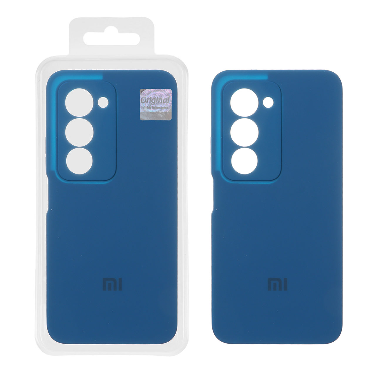 قاب سیلیکونی پاک کنی اورجینال Master Quality مدل Xiaomi Redmi 15 4G -آبی کاربنی (پک دار)