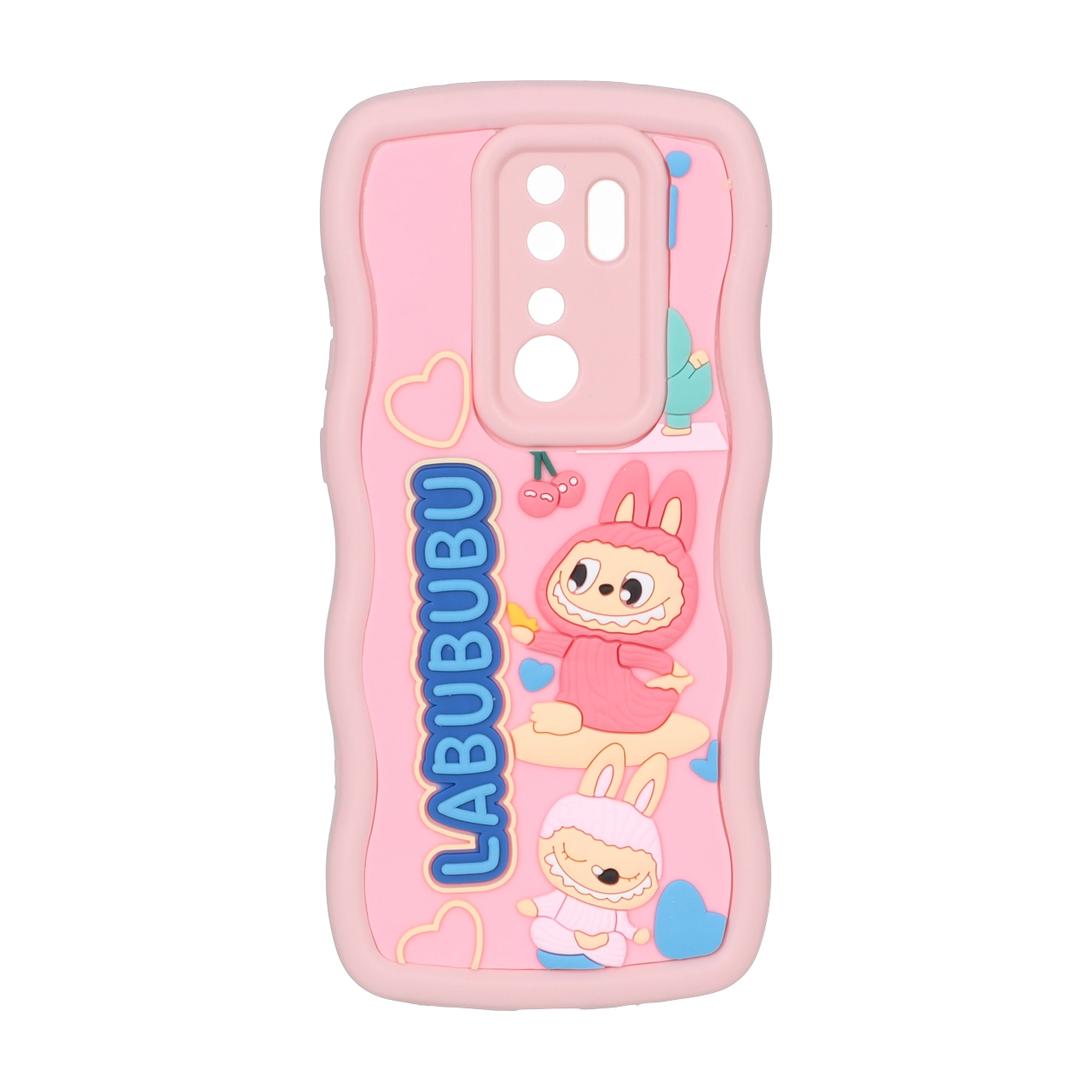 قاب کنگره ای عروسک برجسته محافظ لنزدار Xiaomi Redmi Note 8 Pro - طرح 59