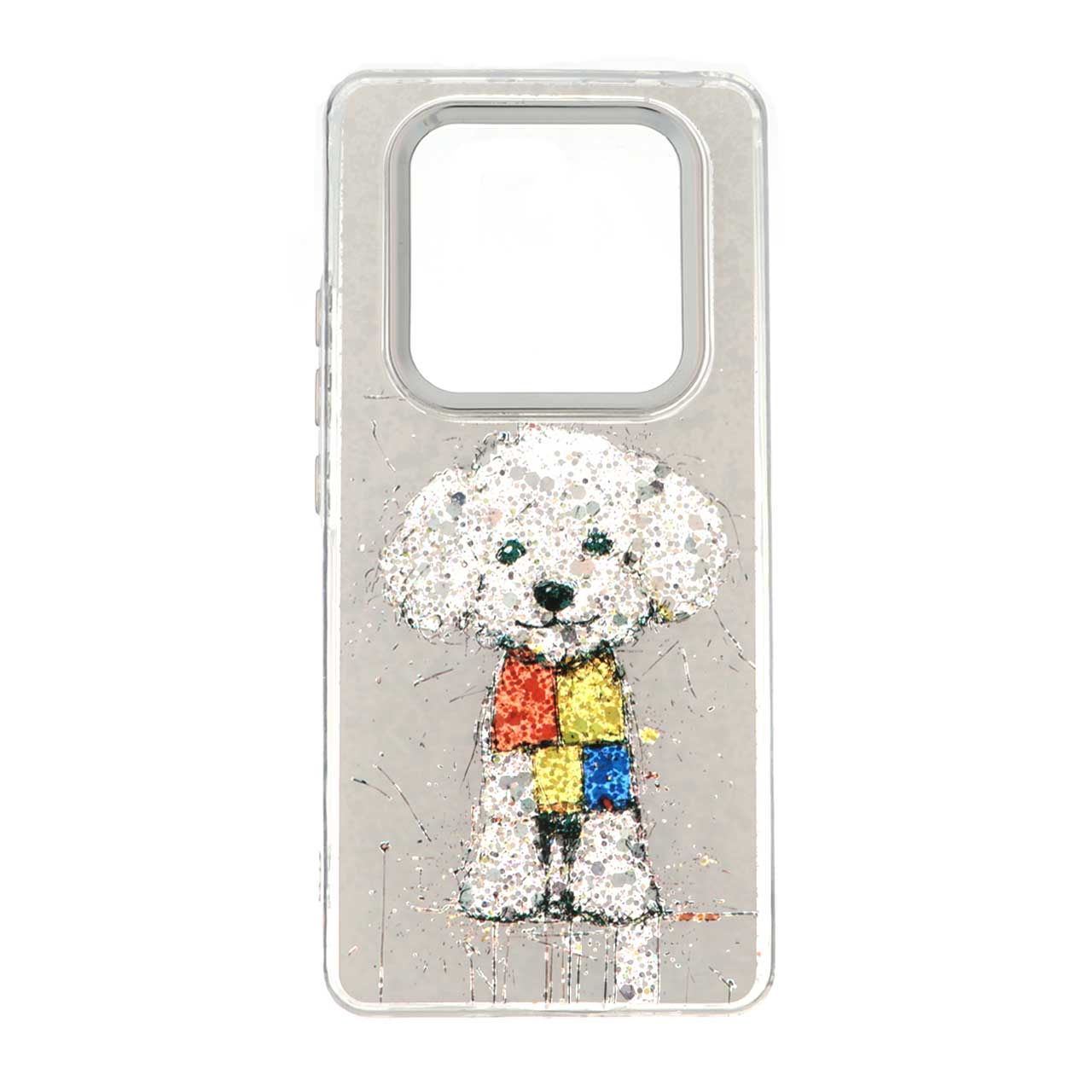 قاب رزینی اکلیلی لنز سیلور Xiaomi Redmi Note 14 Pro 4G - طرح 96