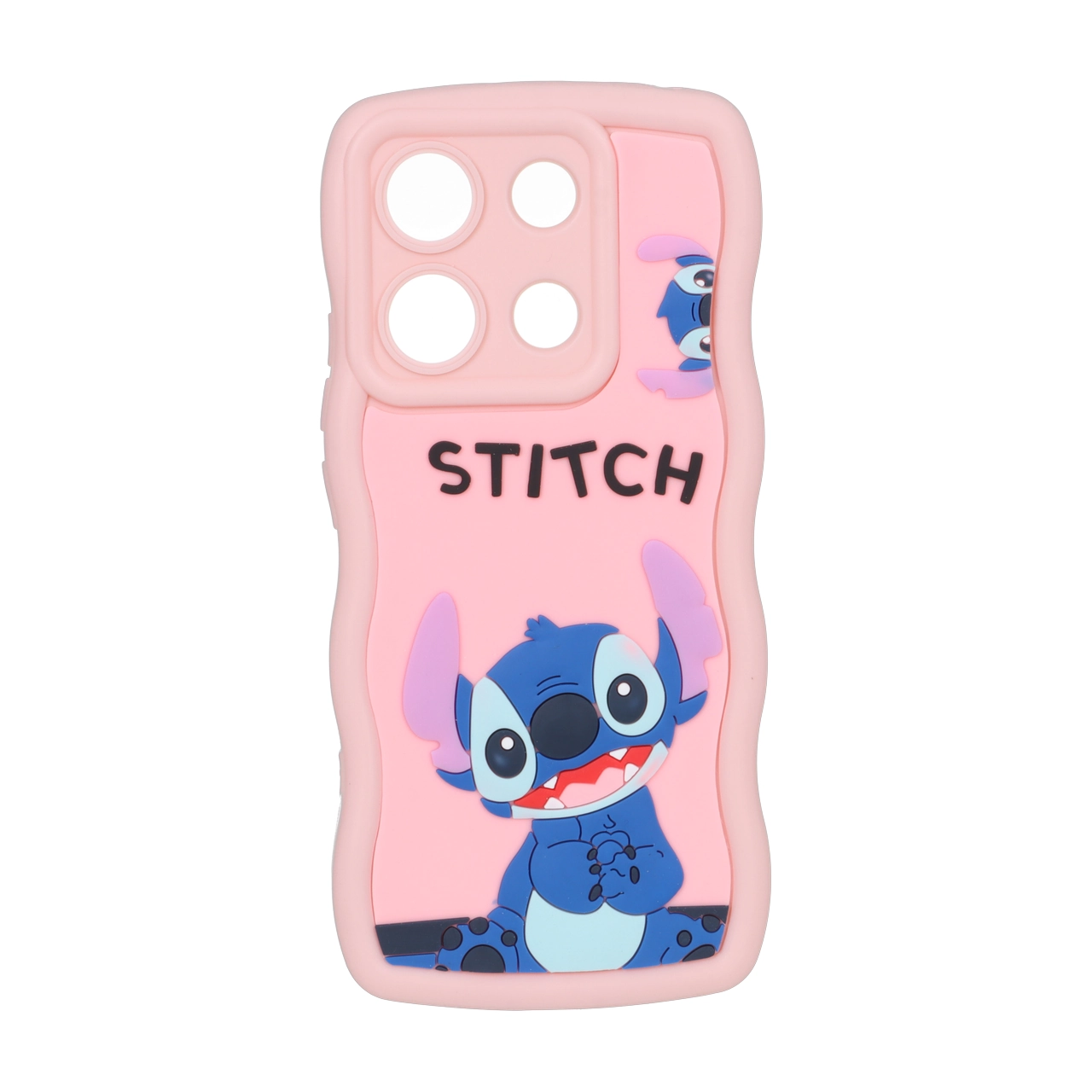 قاب کنگره ای عروسک برجسته محافظ لنزدار Xiaomi Redmi Note 13 4G - طرح 33