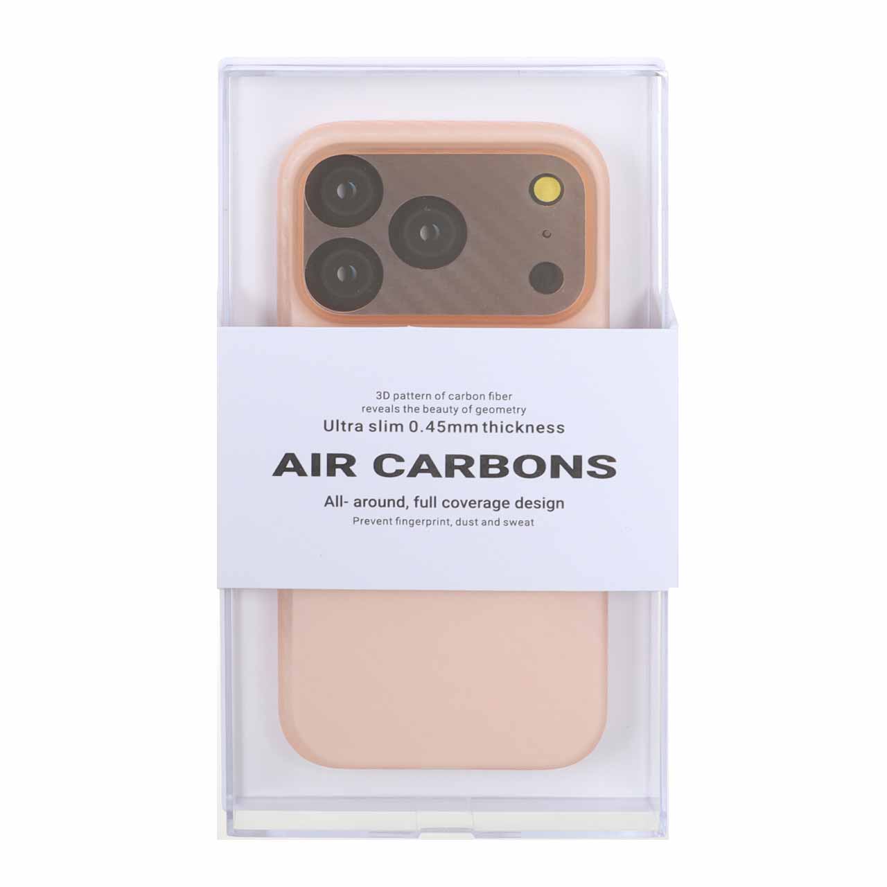 قاب محافظ لنزدار Original KZDoo Air Carbon مدل Apple iPhone 17 Pro - نارنجی ( پک دار) - NTC
