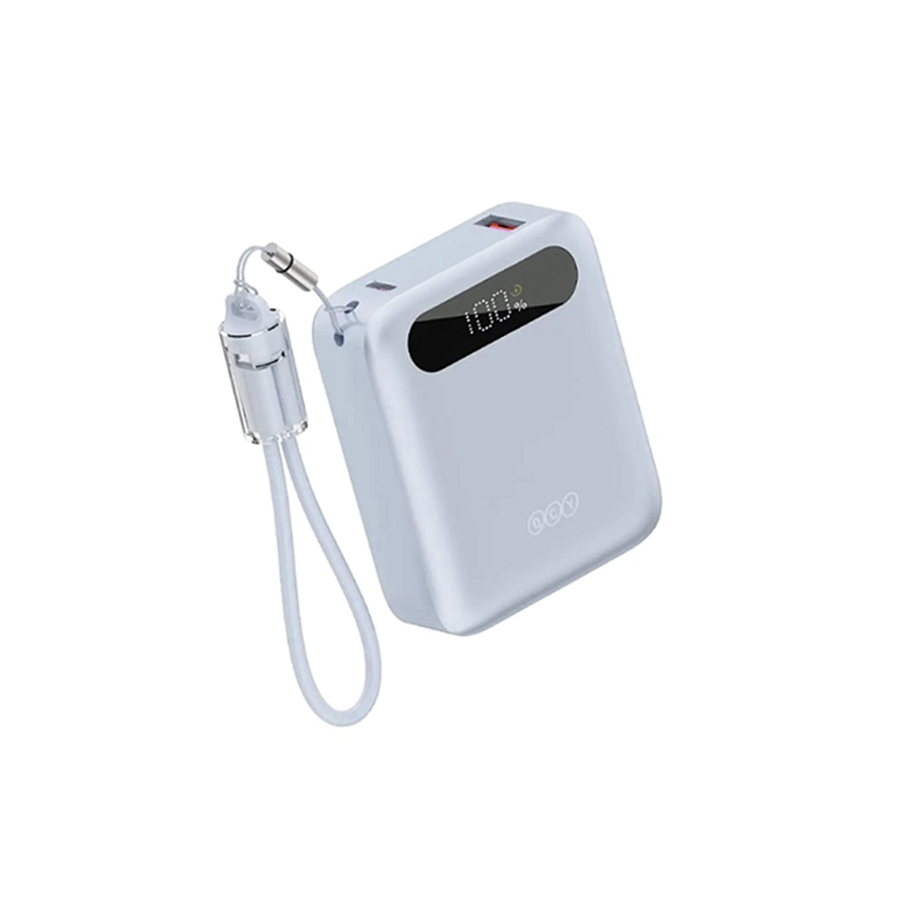 پاوربانک فست شارژ QCY 10000mAh مدل PB10D 22.5W - آبی (گارانتی 18 ماهه شرکتی)