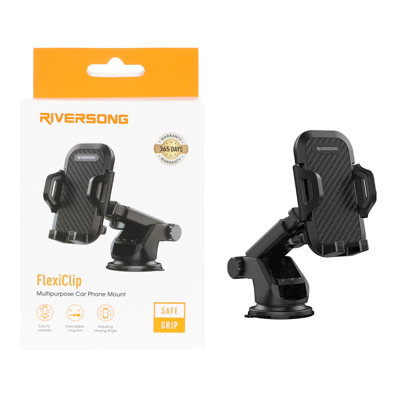 هولدر گوشی موبایل Riversong مدل FlexiClip CH05 - مشکی