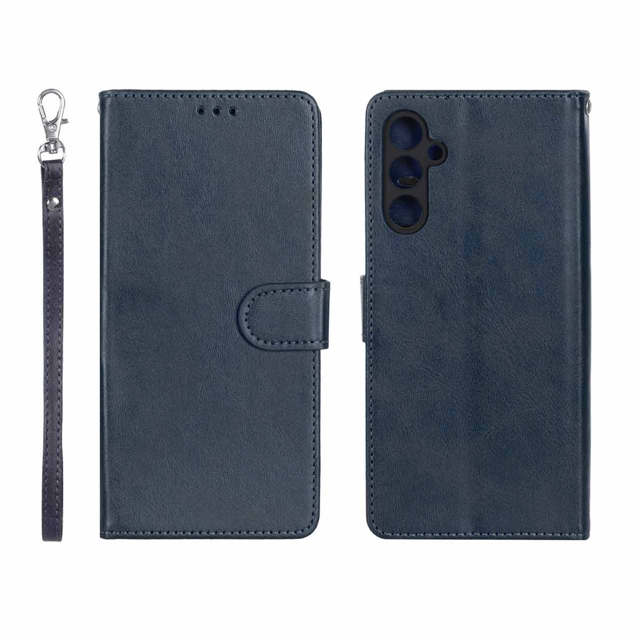 کیف موبایل مگنتی درجه یک MNC مدل Samsung Galaxy A34 - سرمه ای تیره