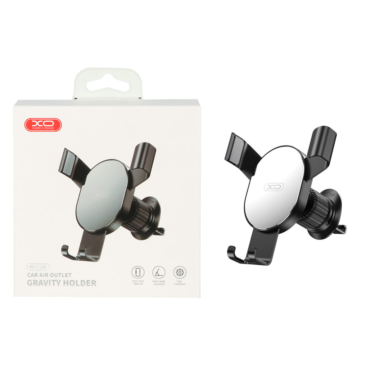 هولدر گوشی موبایل دریچه کولری XO مدل XO-C126 - مشکی